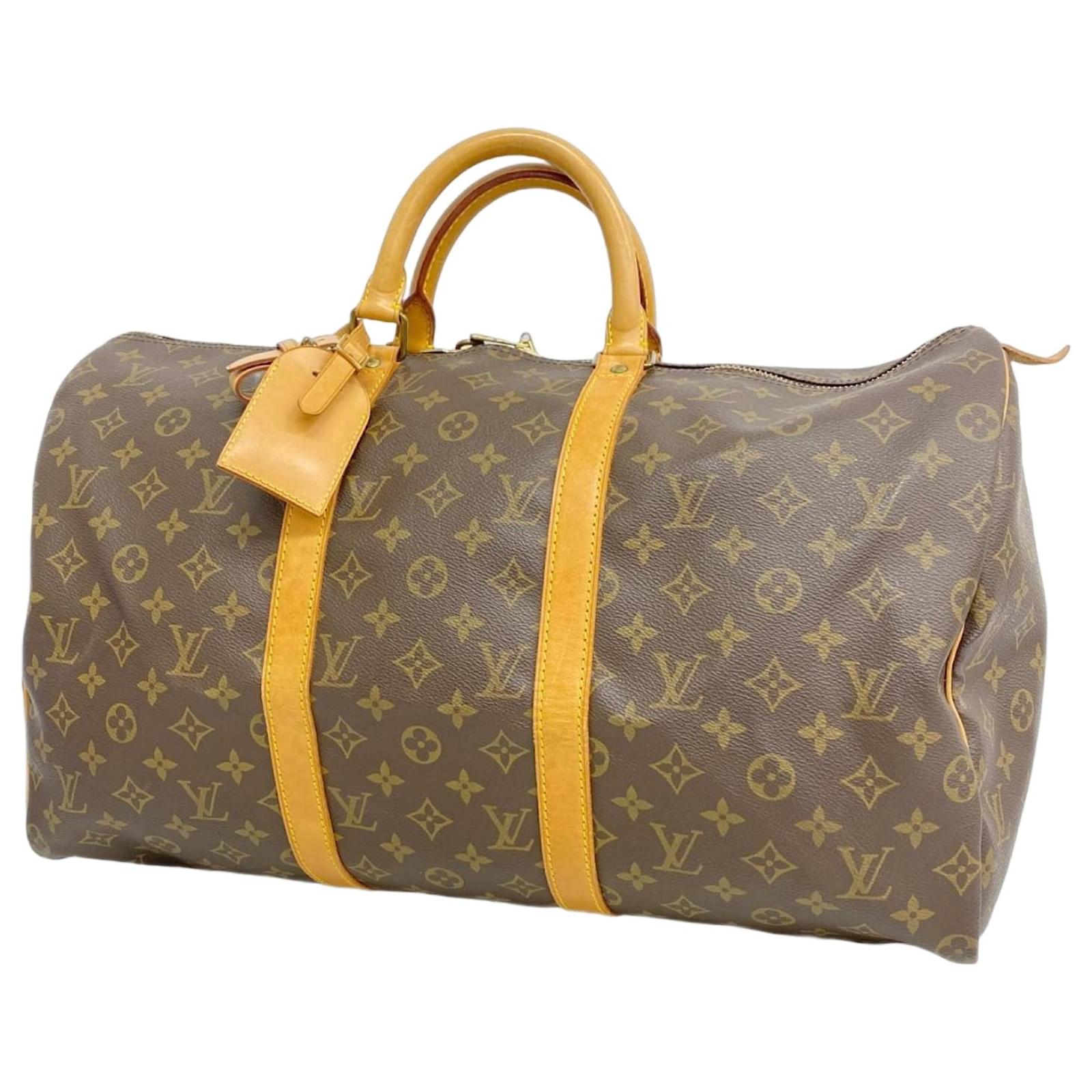 Louis Vuitton Monogram Keepall 50 Boston Bag Brown  ref.2325046