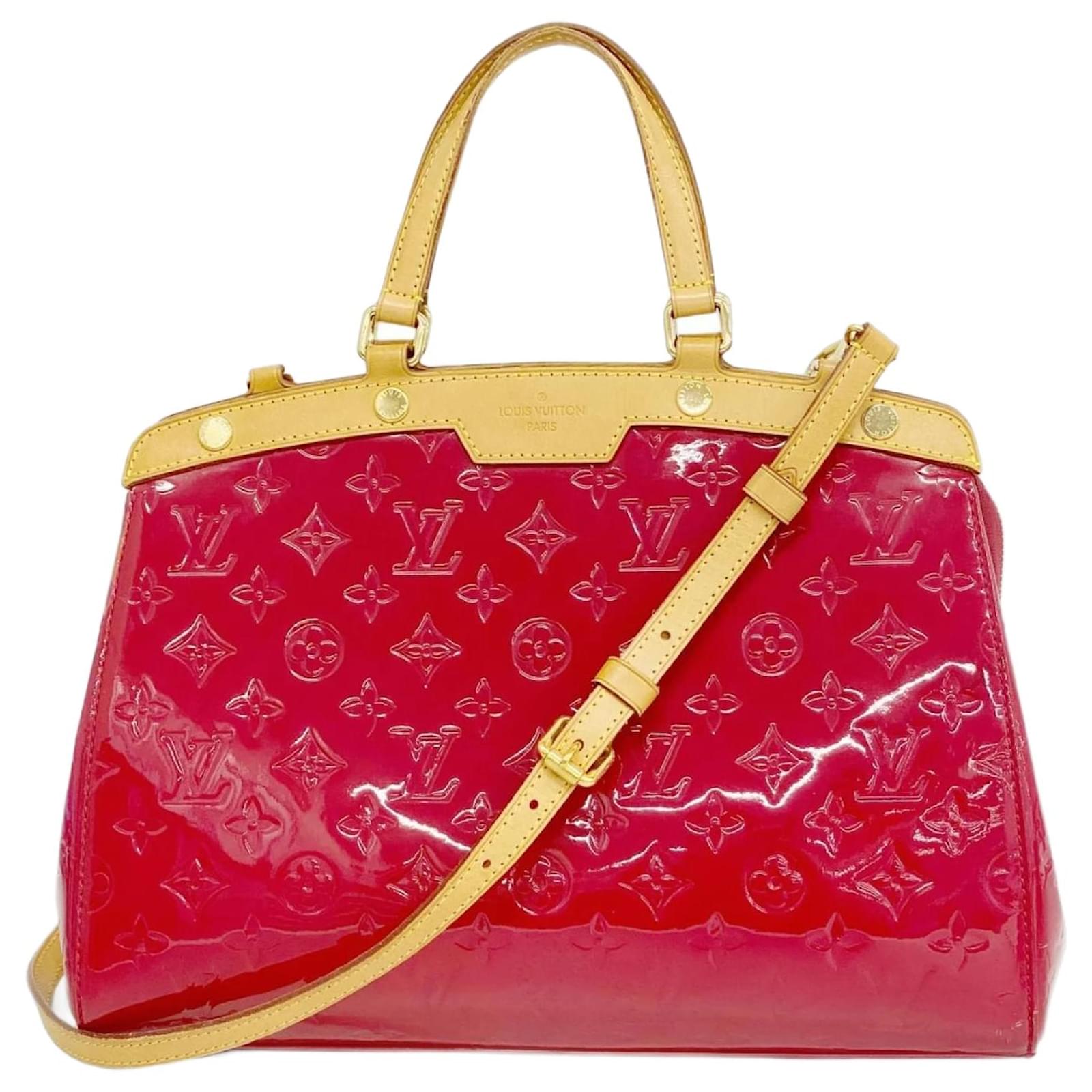 Louis Vuitton Handbag Vernis B MM M91798 Pink  ref.2324957