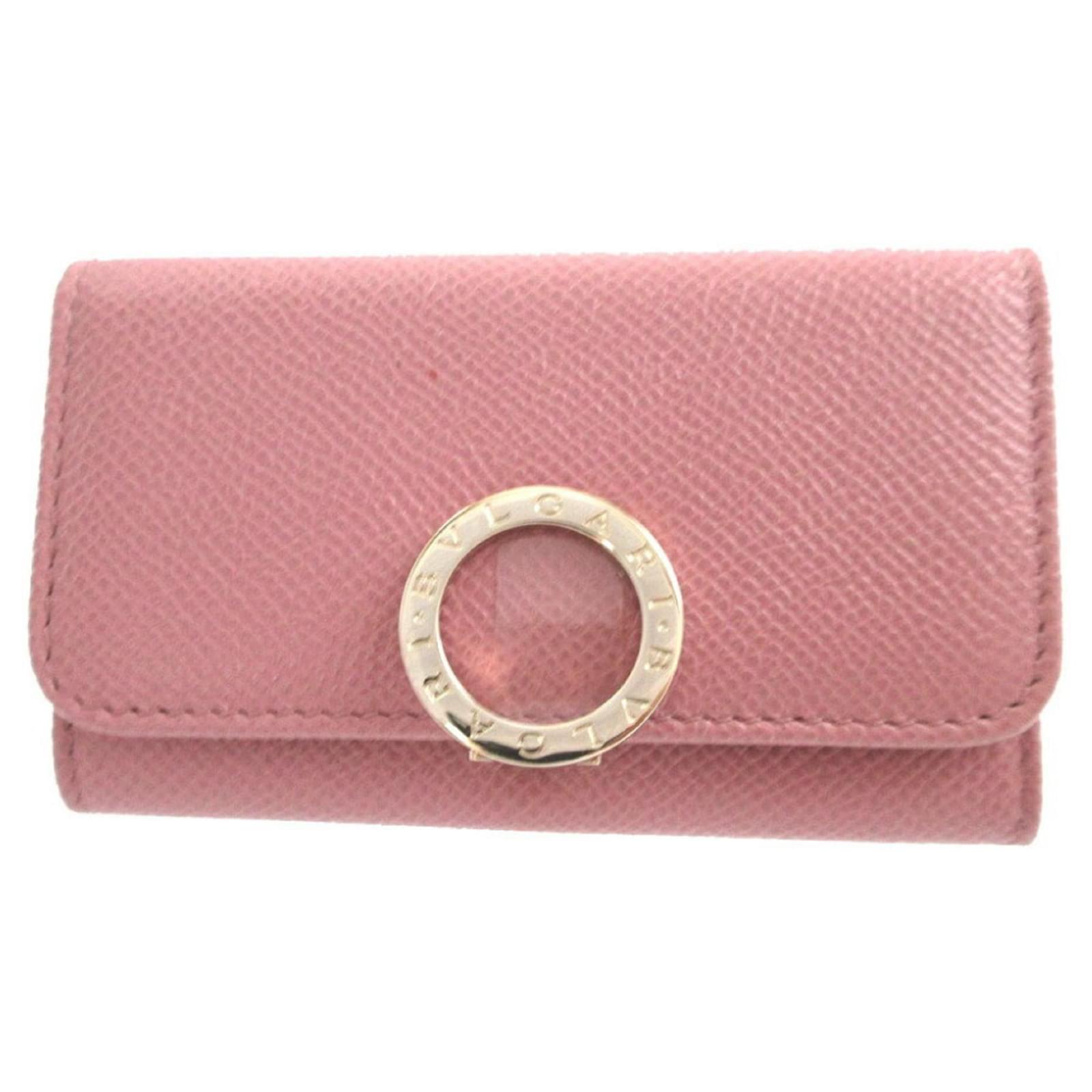 Bulgari Bvlgari Bvlgari Leather Pink Keycase  ref.2324935