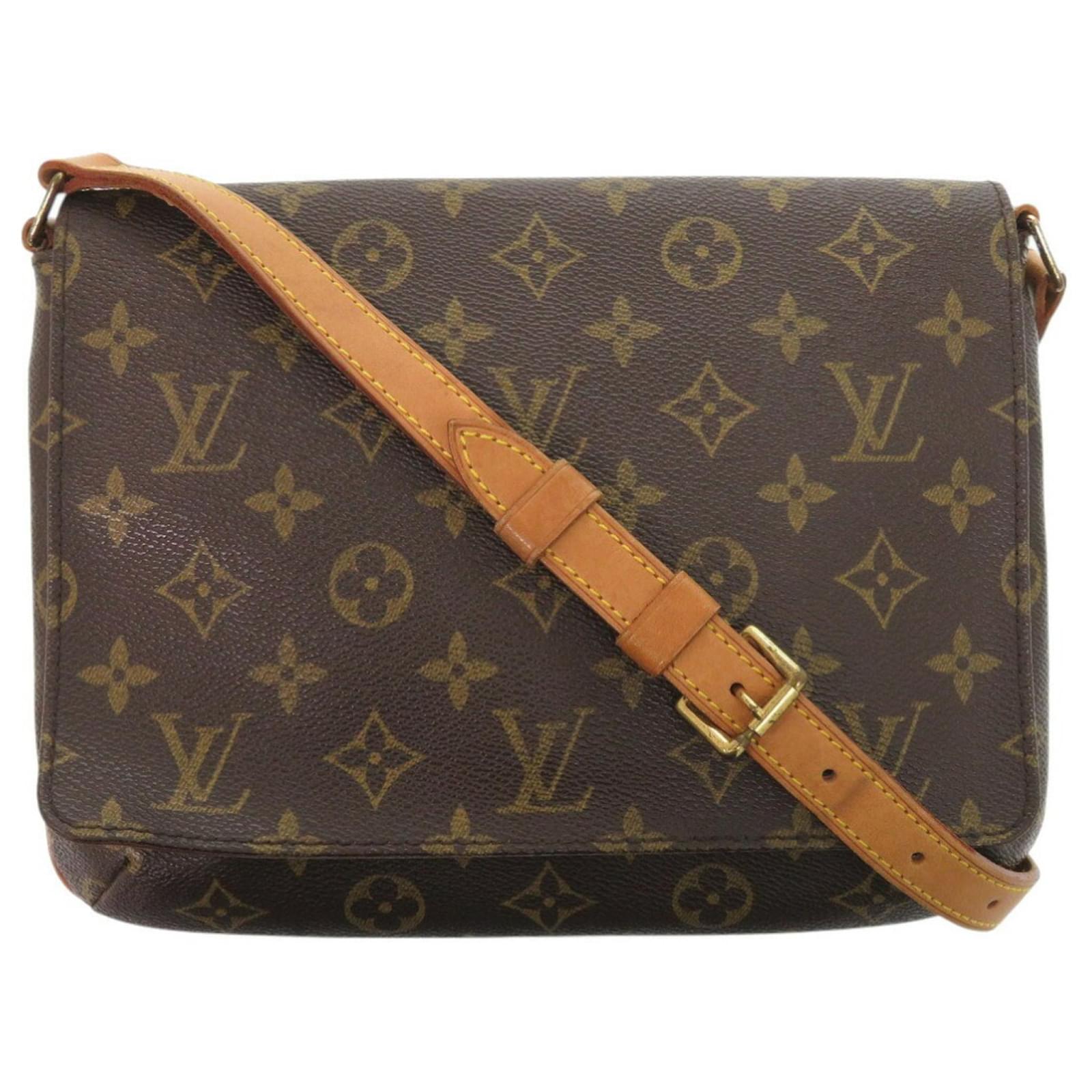 Louis Vuitton Musette Tango Shoulder Bag Brown Patent leather  ref.2324803