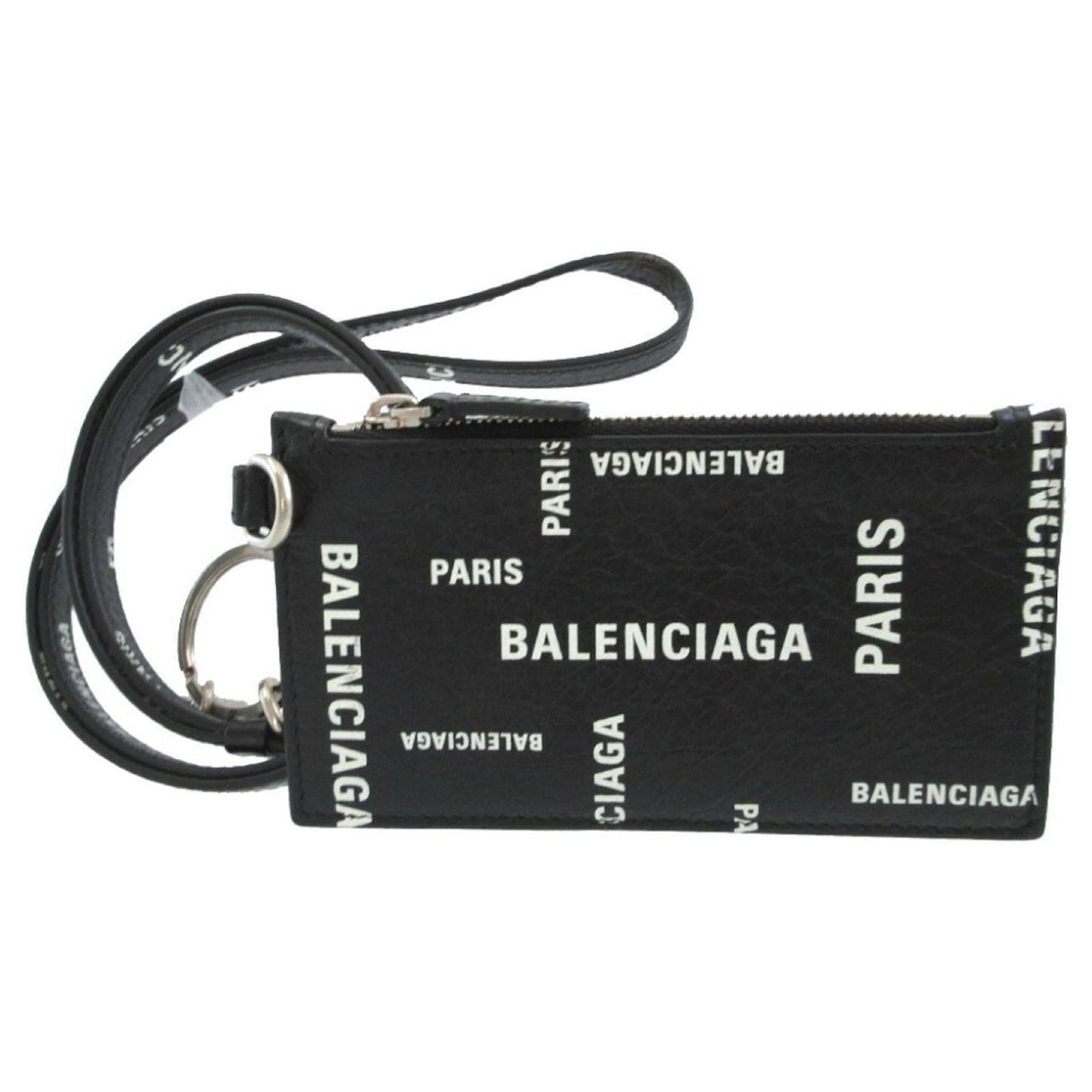 Everyday Balenciaga Black Leather Coin Purse  ref.2324801