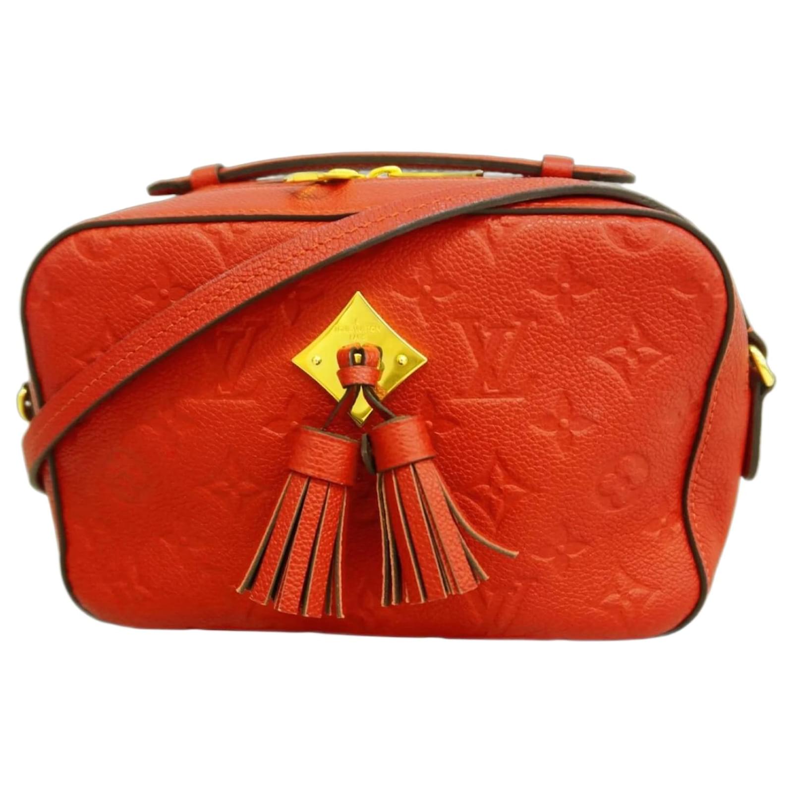Louis Vuitton Monogram Empreinte Saintonge Shoulder Bag Red  ref.2324785