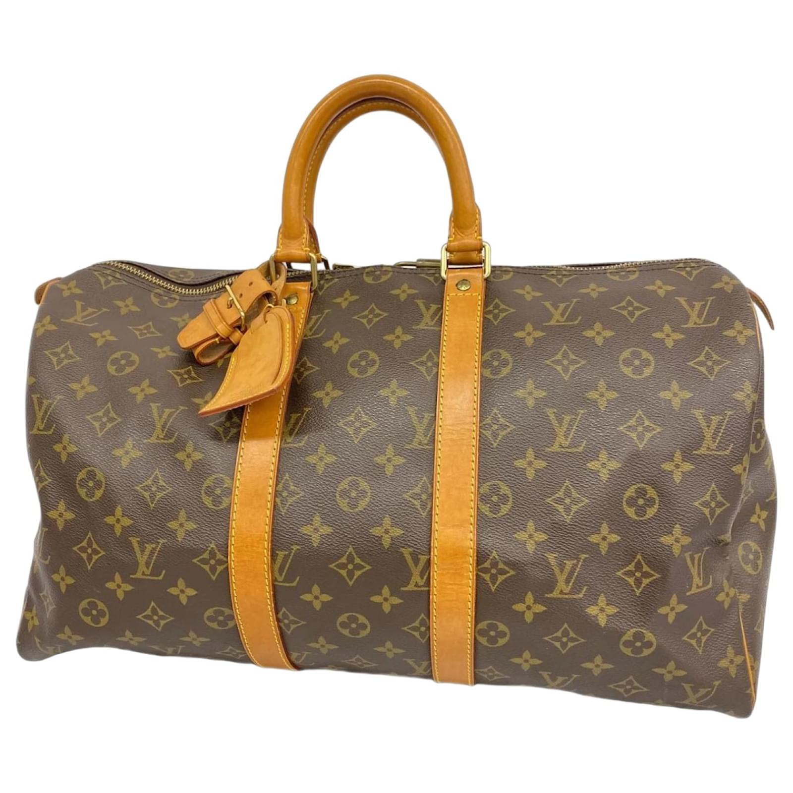Louis Vuitton Monogram Keepall 45 Boston Bag Brown  ref.2324769