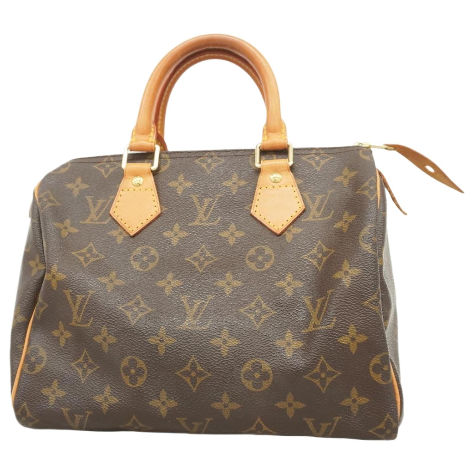 Louis Vuitton Monogram Speedy 25 Handbag Brown  ref.2324558