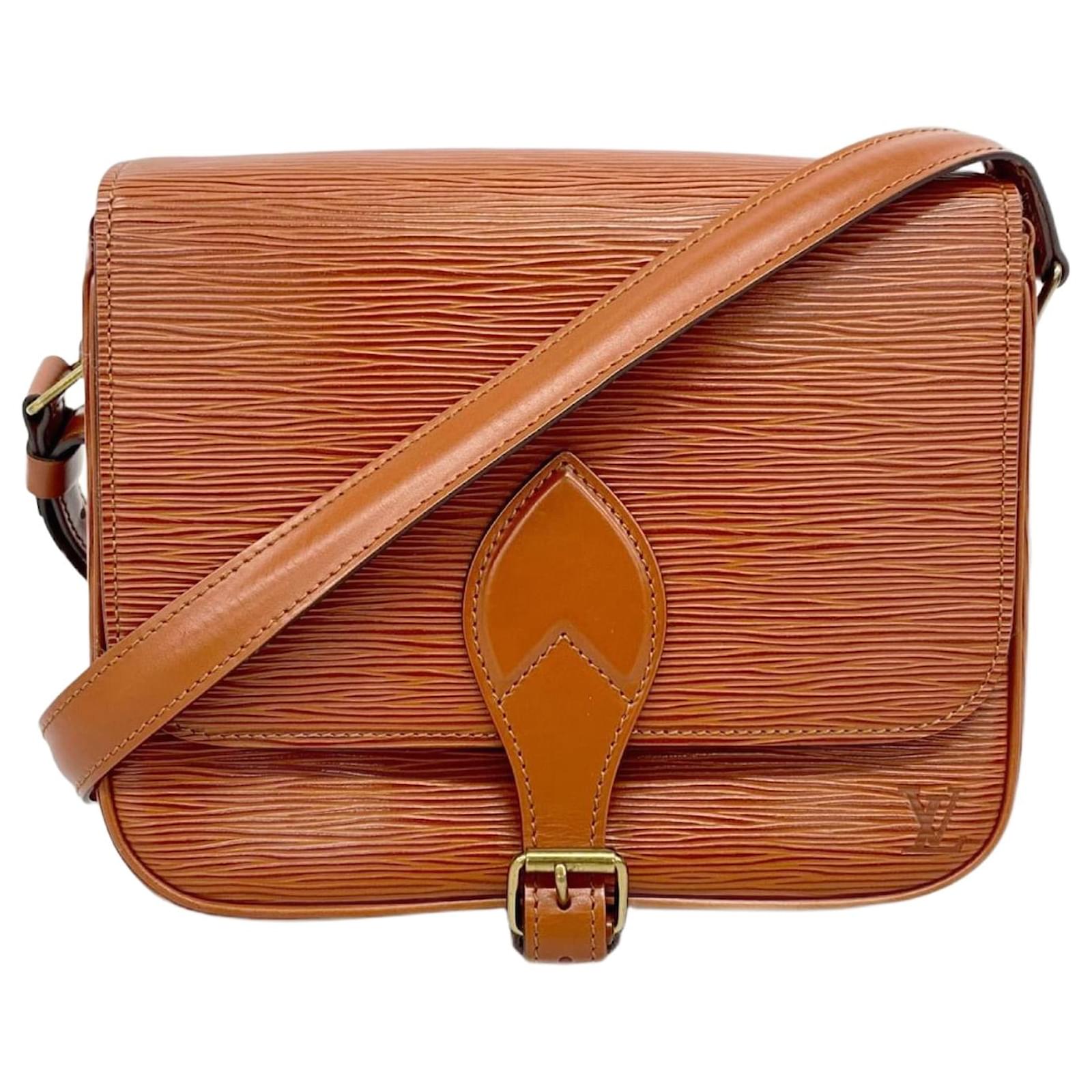 Louis Vuitton Epi Cartesier Shoulder Bag Brown  ref.2324542