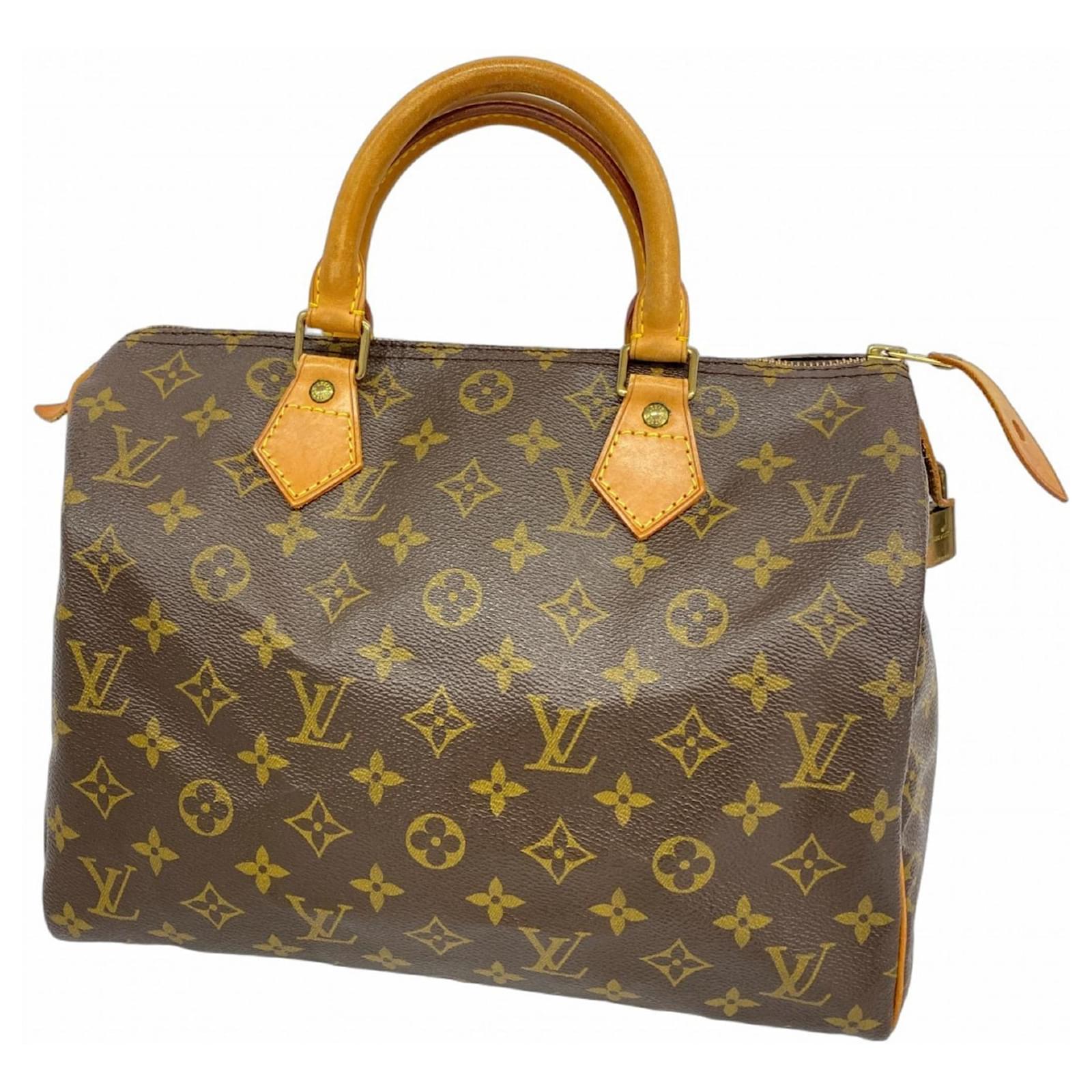 Louis Vuitton Monogram Speedy 30 Handbag Brown  ref.2324533