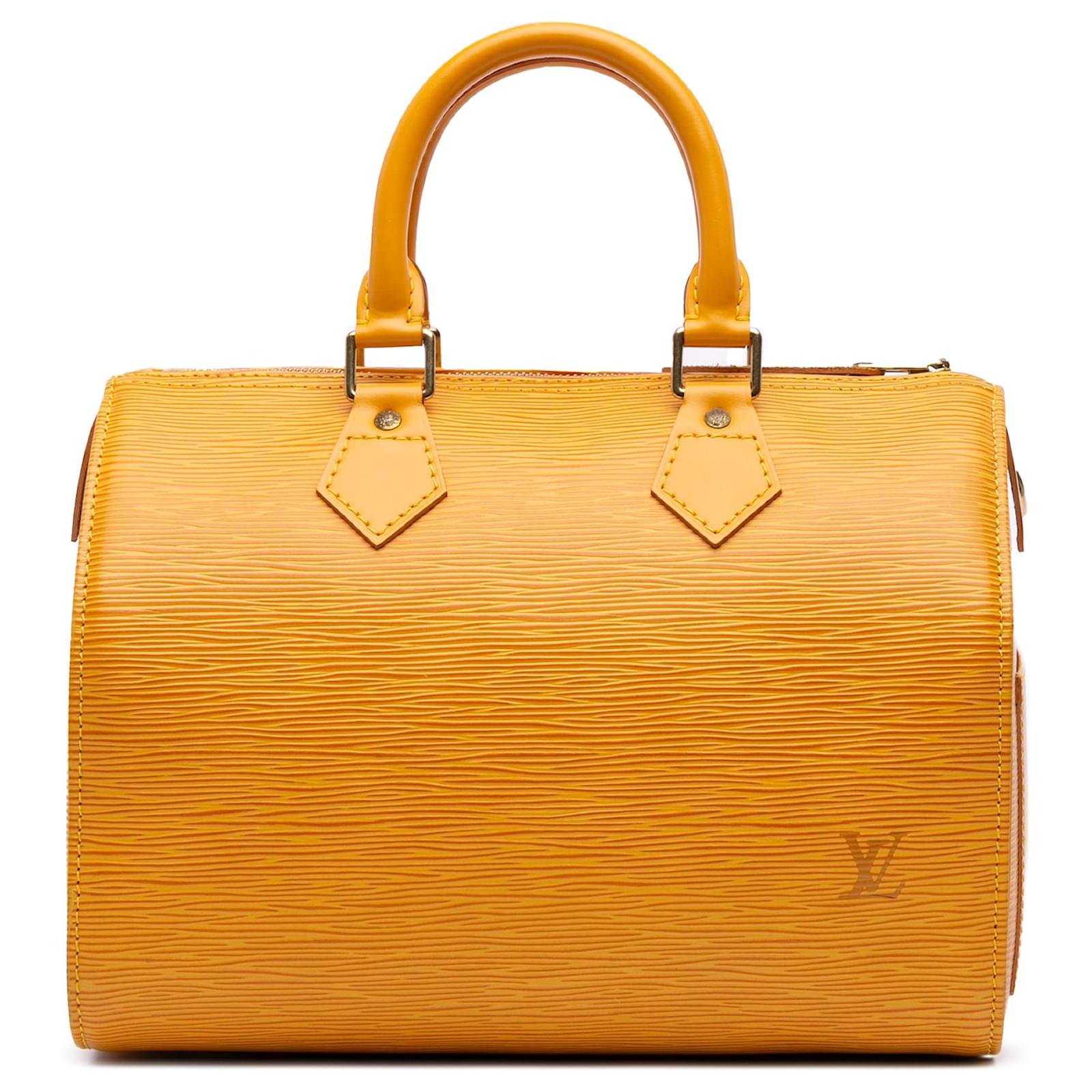 Louis Vuitton Yellow Epi Speedy 25 Leather  ref.2324487