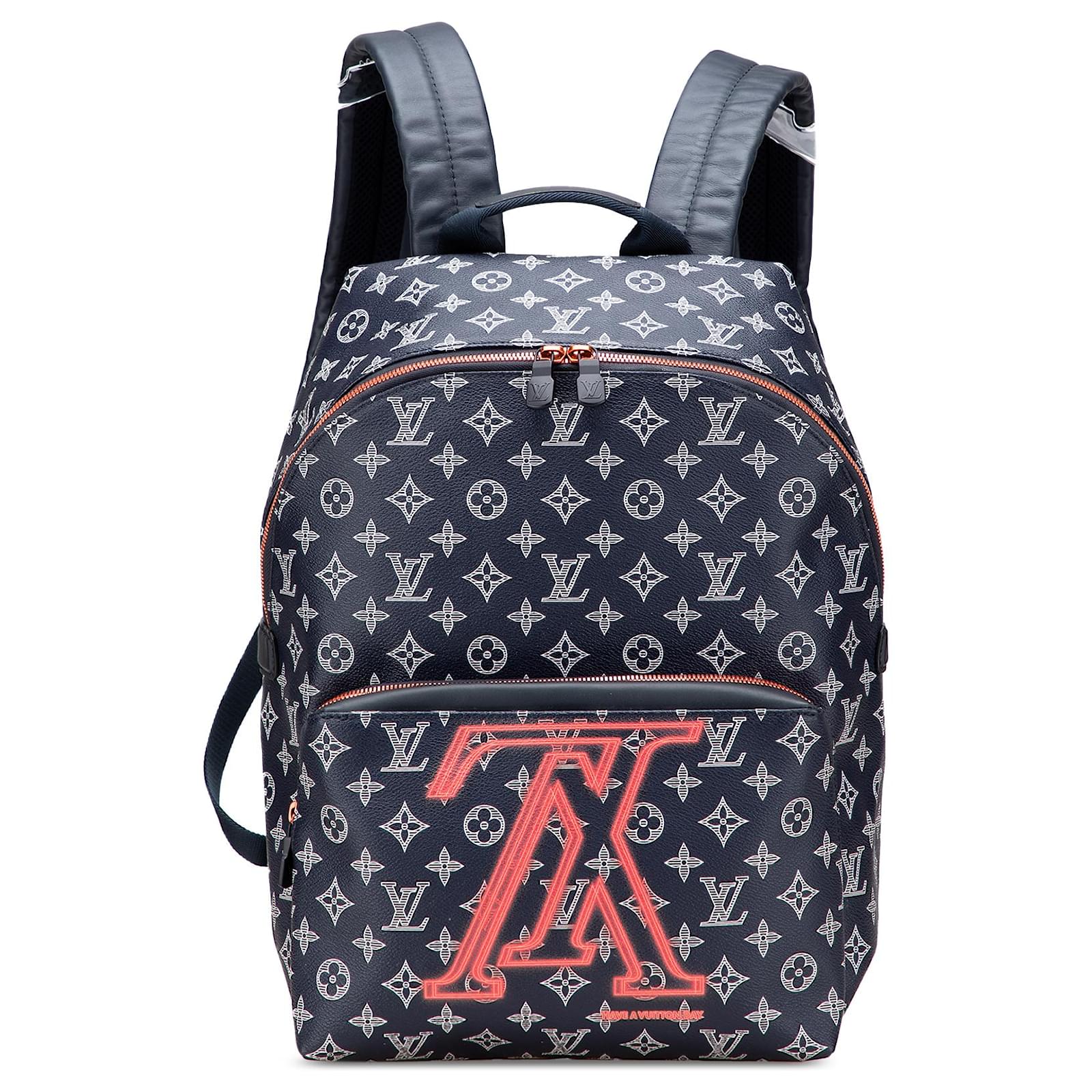 Louis Vuitton Blue Monogram Upside Down Ink Apollo Navy blue Cloth  ref.2324295