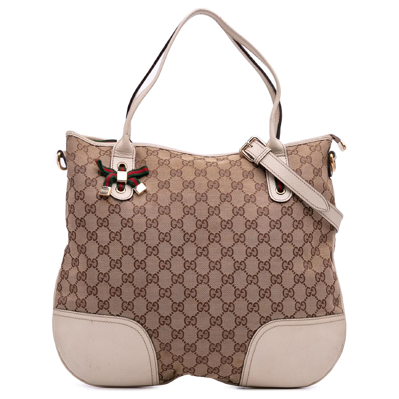 Gucci Brown GG Canvas Princy Satchel Beige Cloth Cloth  ref.2324293