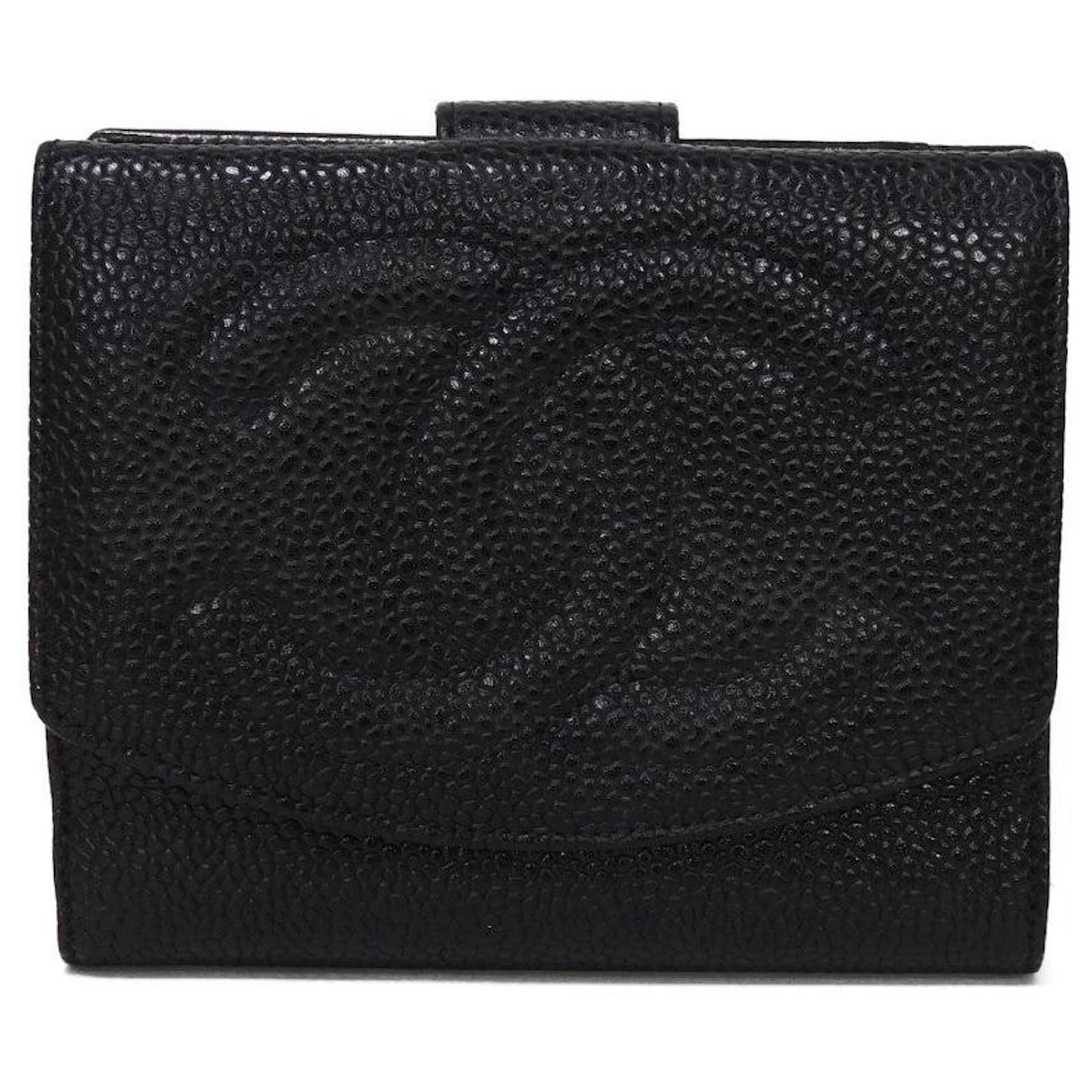 Chanel Small Flap Wallet A01427 Black Leather  ref.2324220