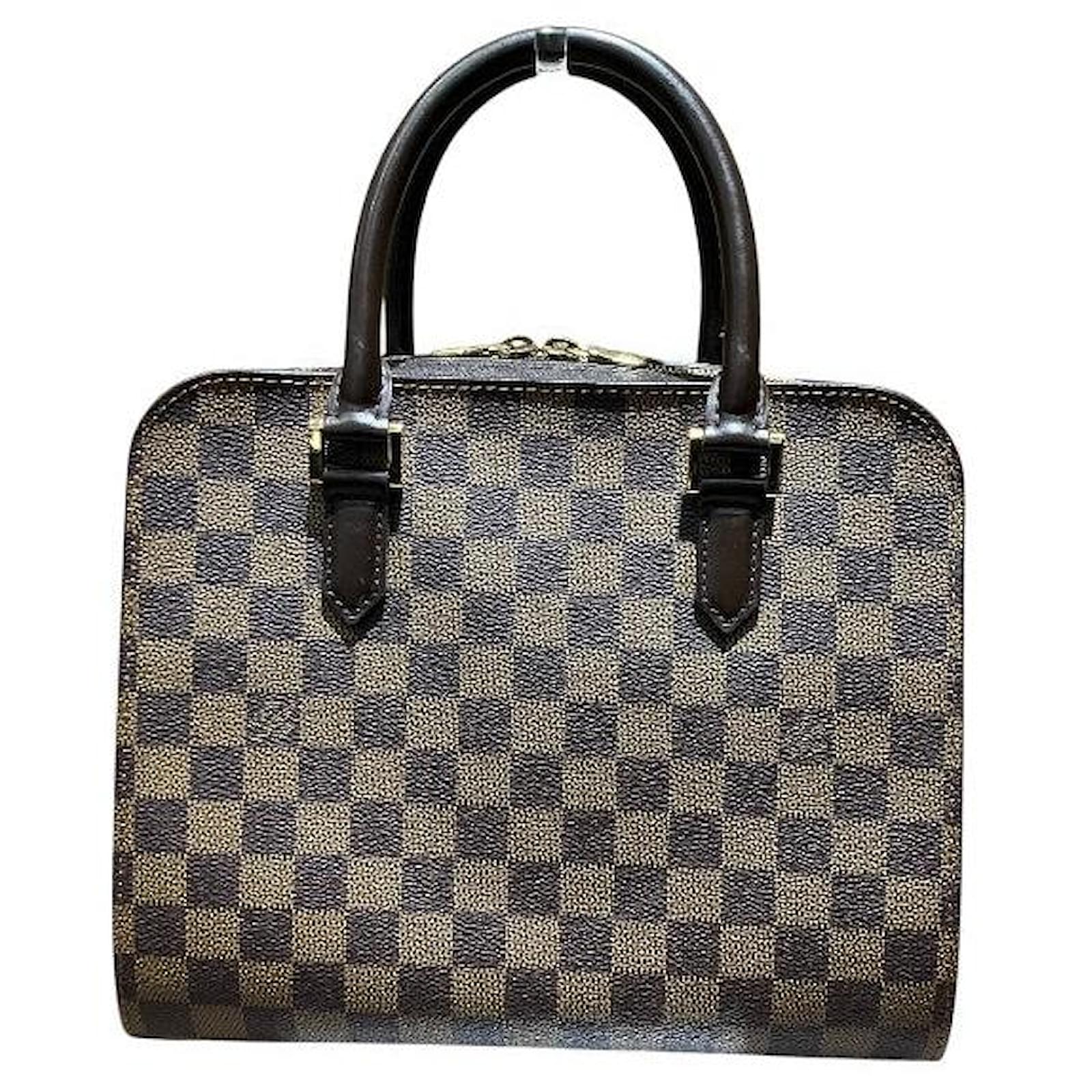 Louis Vuitton Triana Damier Handbag Brown Cloth  ref.2324157