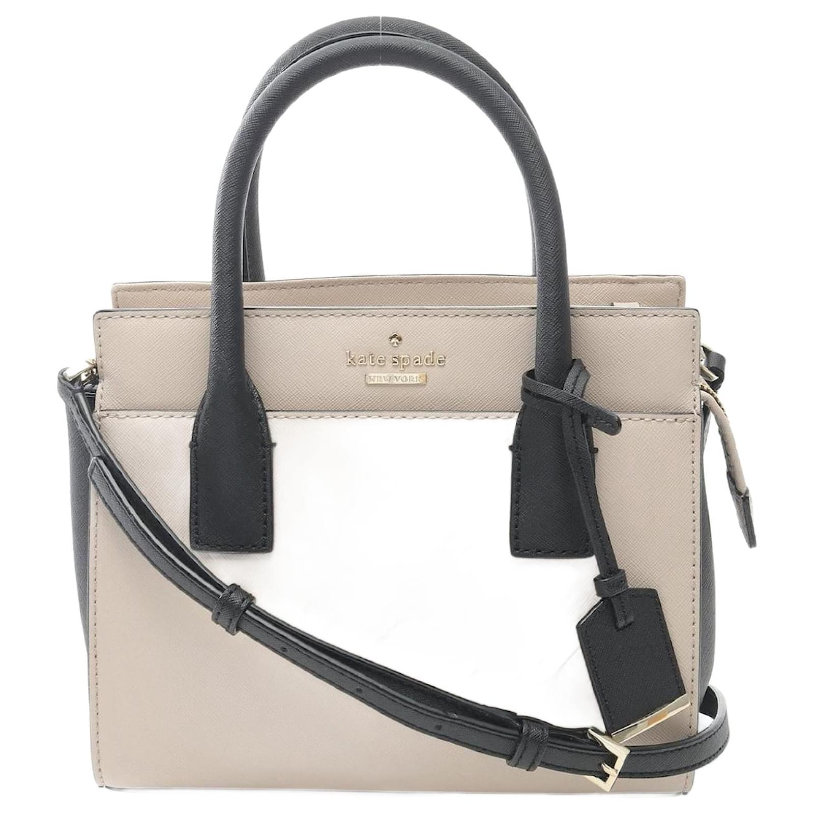 Kate Spade Cameron Street Mini Candace Leather Handbag Brown Beige  ref.2324143