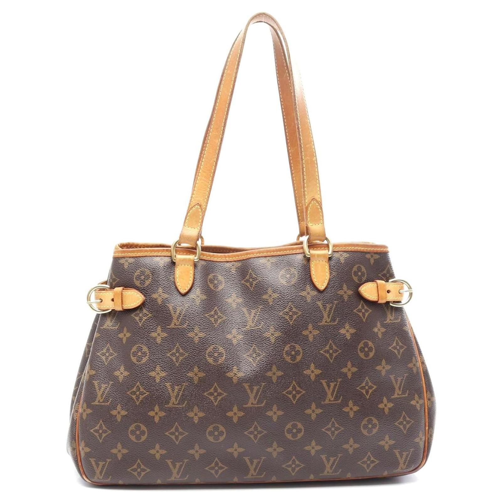 Louis Vuitton Batignolles Horizontal Monogram Shoulder Bag Brown Cloth  ref.2324132