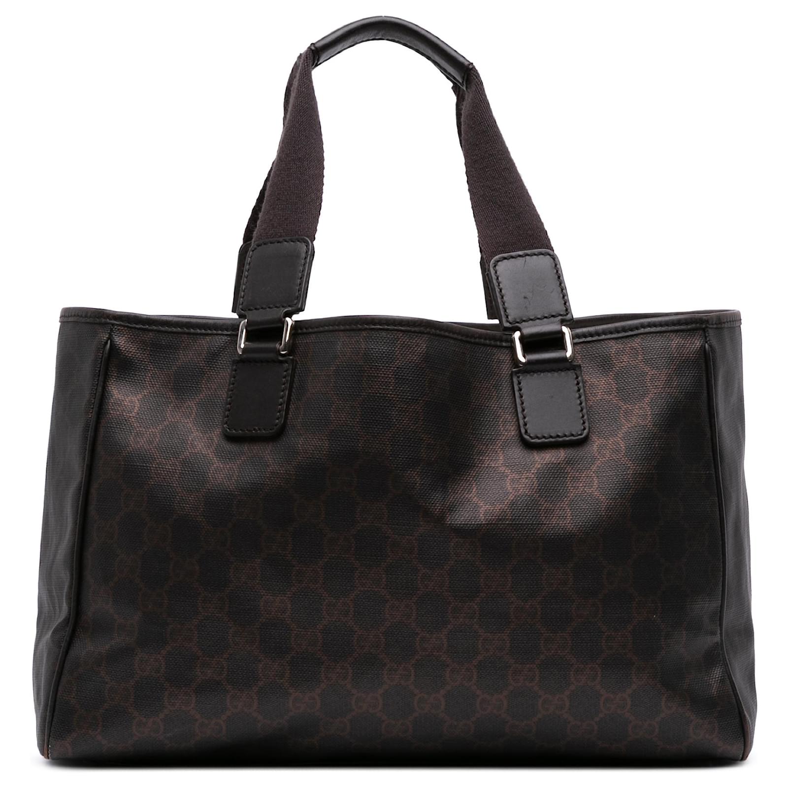 Gucci Brown GG Supreme Tote Dark brown Cloth Cloth  ref.2327135