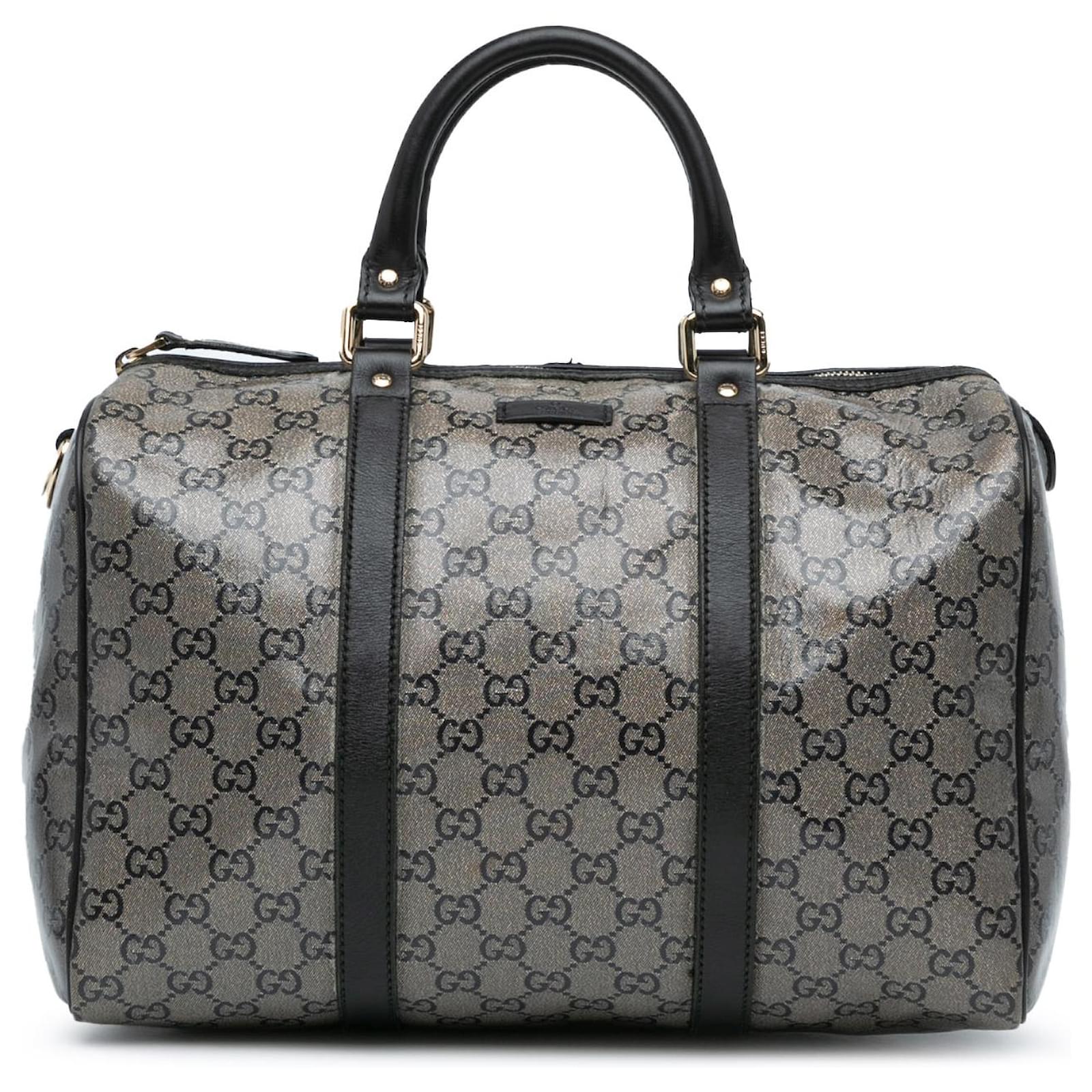 Gucci Brown GG Crystal Joy Boston Bag Beige Cloth Cloth  ref.2327048