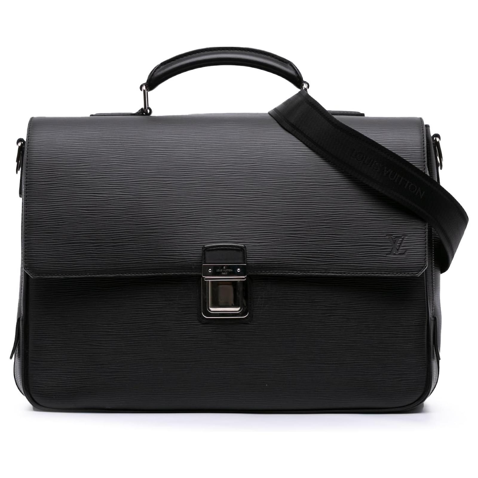 Louis Vuitton Black Epi Vassili PM Leather  ref.2327047