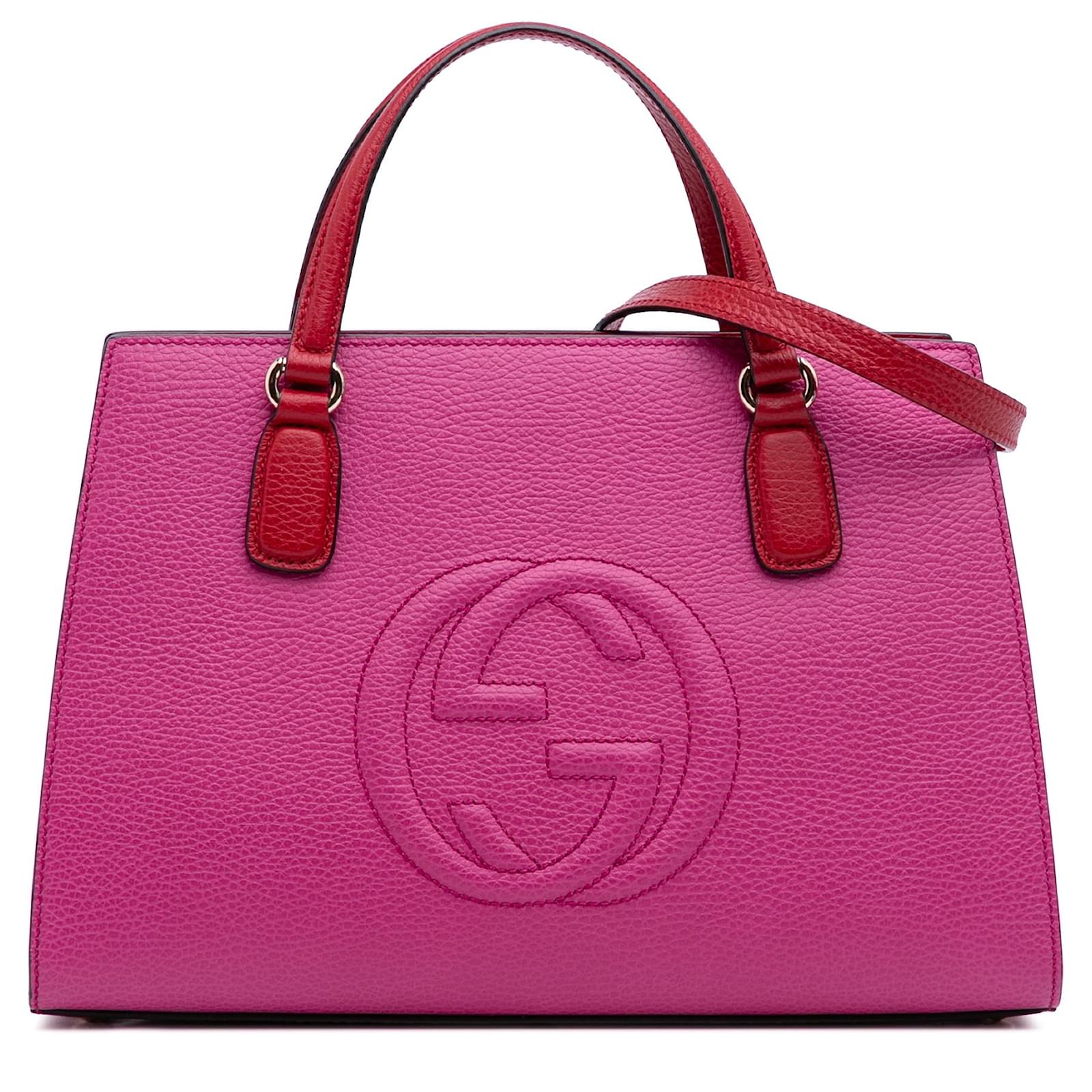 Gucci Pink Medium Leather Soho Satchel Pony-style calfskin  ref.2327023