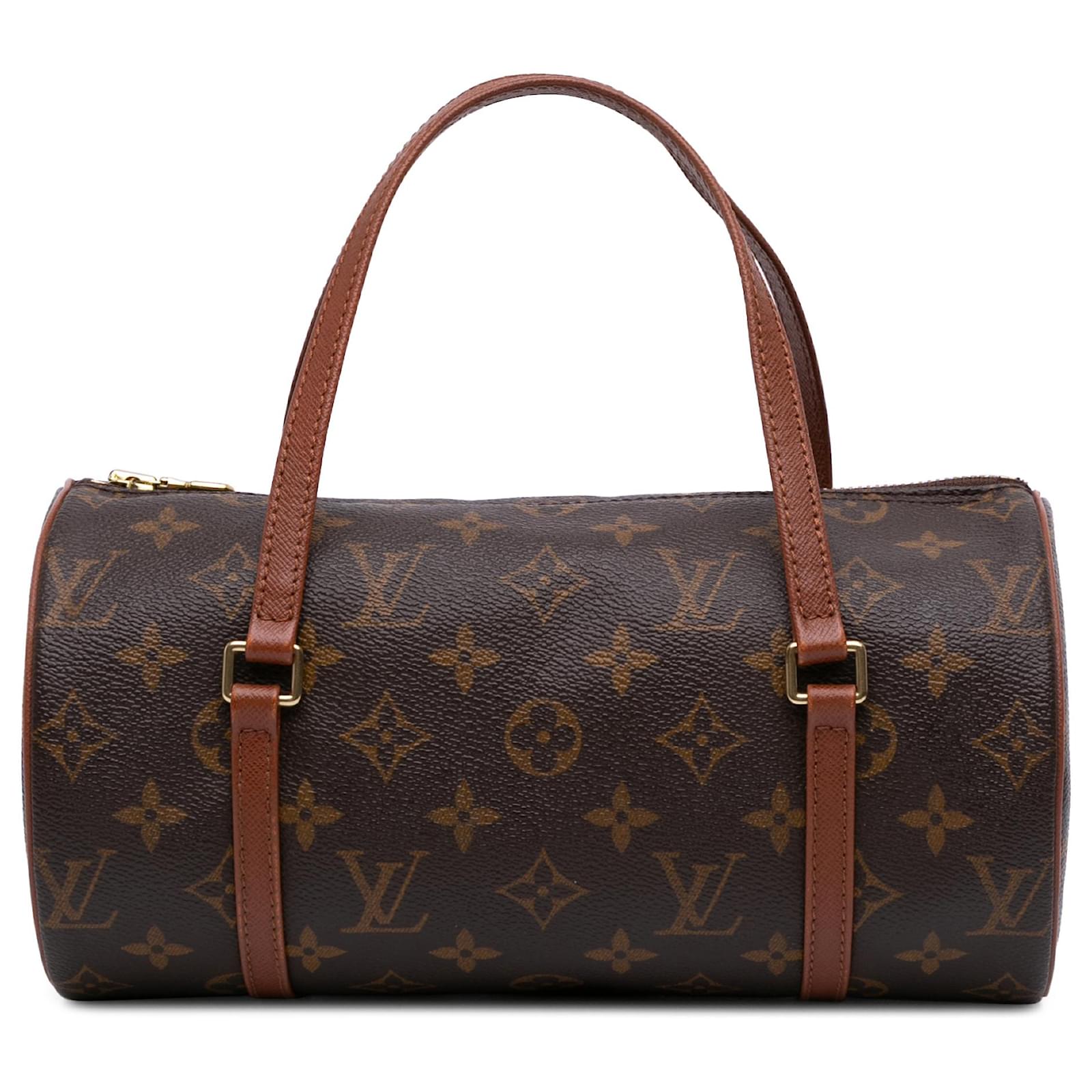 Louis Vuitton Brown Monogram Papillon 26 Cloth Pony-style calfskin  ref.2327016