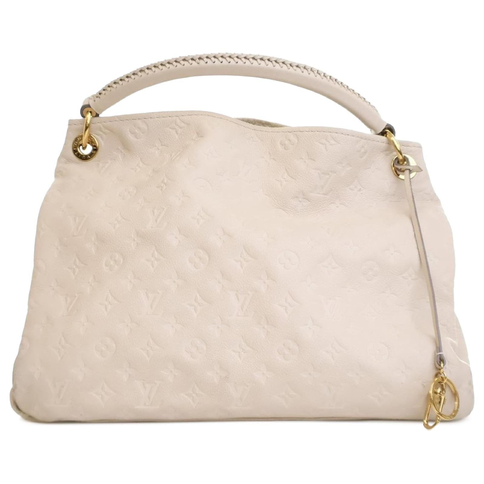 Louis Vuitton White Monogram Empreinte Artsy MM Leather Cloth  ref.2326974
