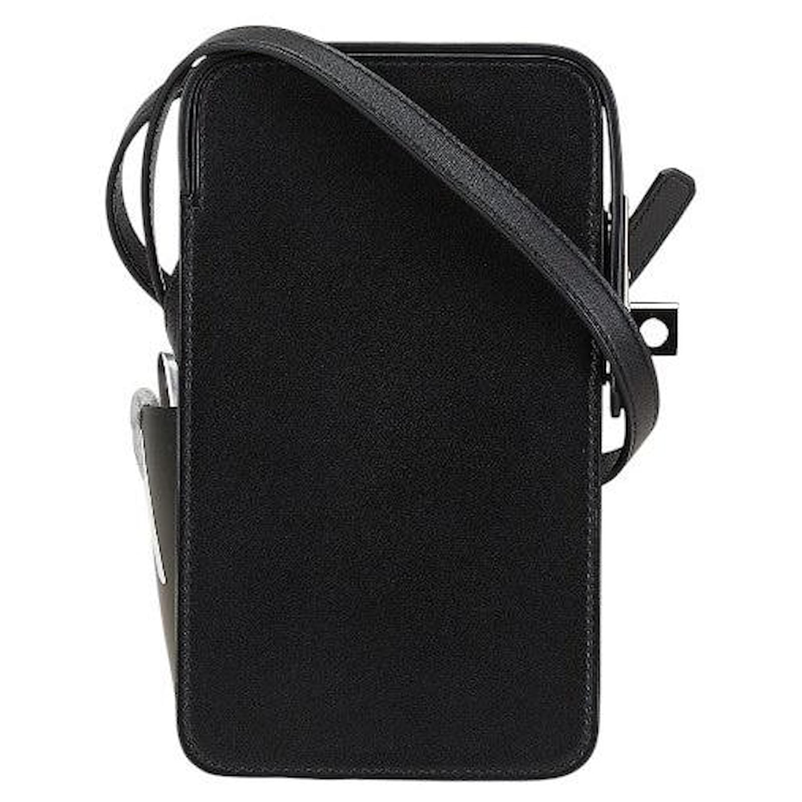 Hermès Hermes Acabox Box Calf Shoulder Bag Black Leather Pony-style calfskin  ref.2326861