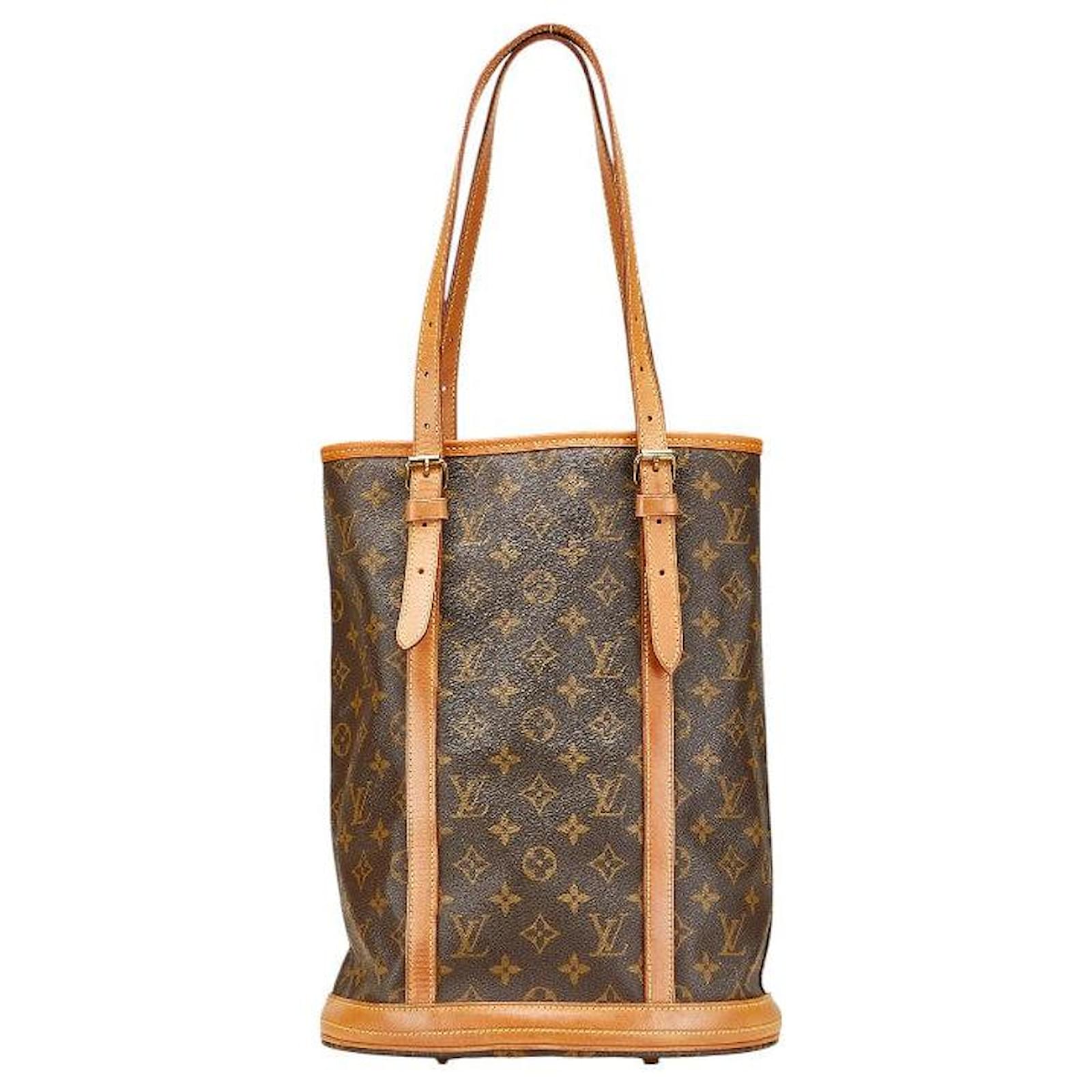 Louis Vuitton Bucket GM Monogram 2way bag Brown Cloth  ref.2326786