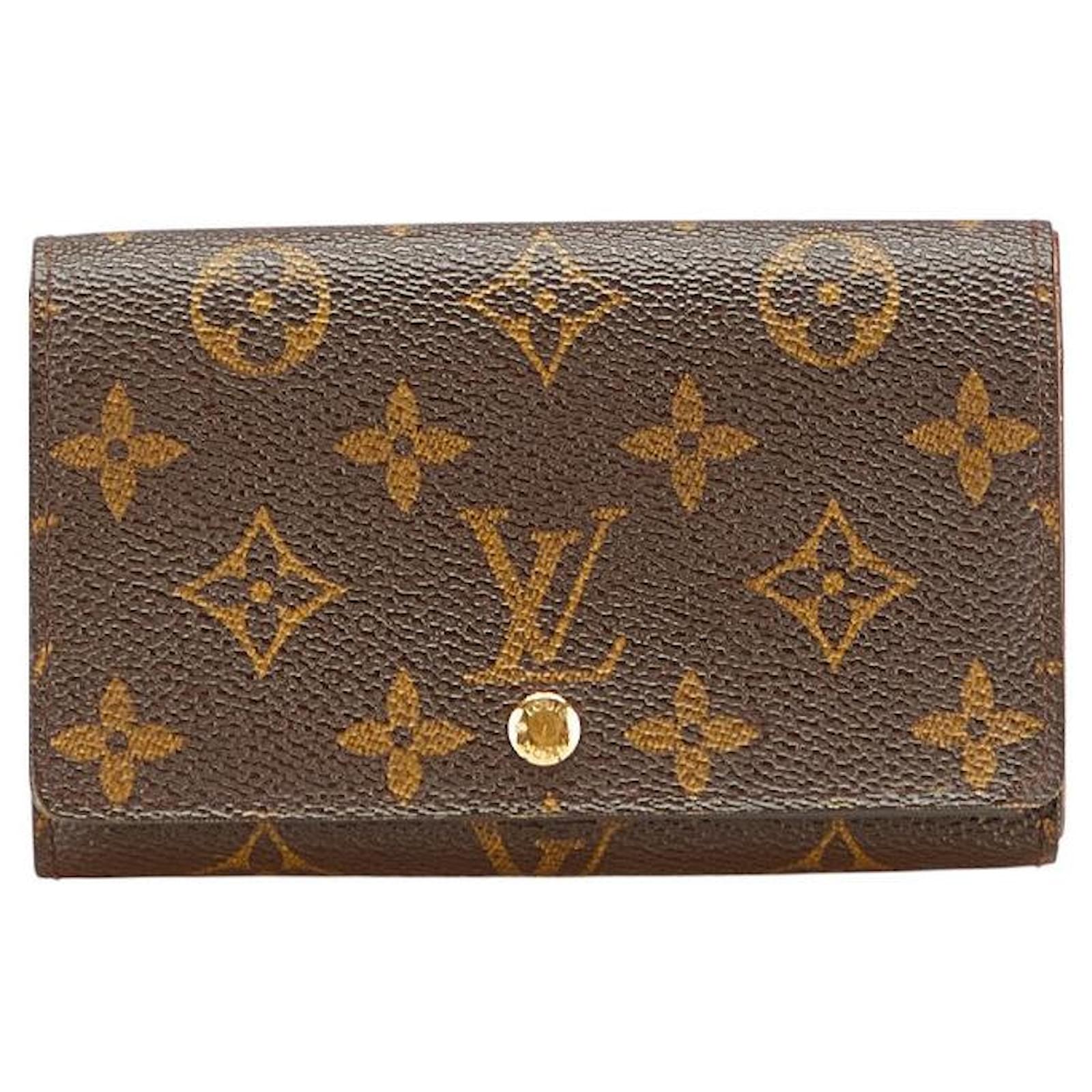 Louis Vuitton Portefeuille Tresor Monogram Wallet Brown Cloth  ref.2326781