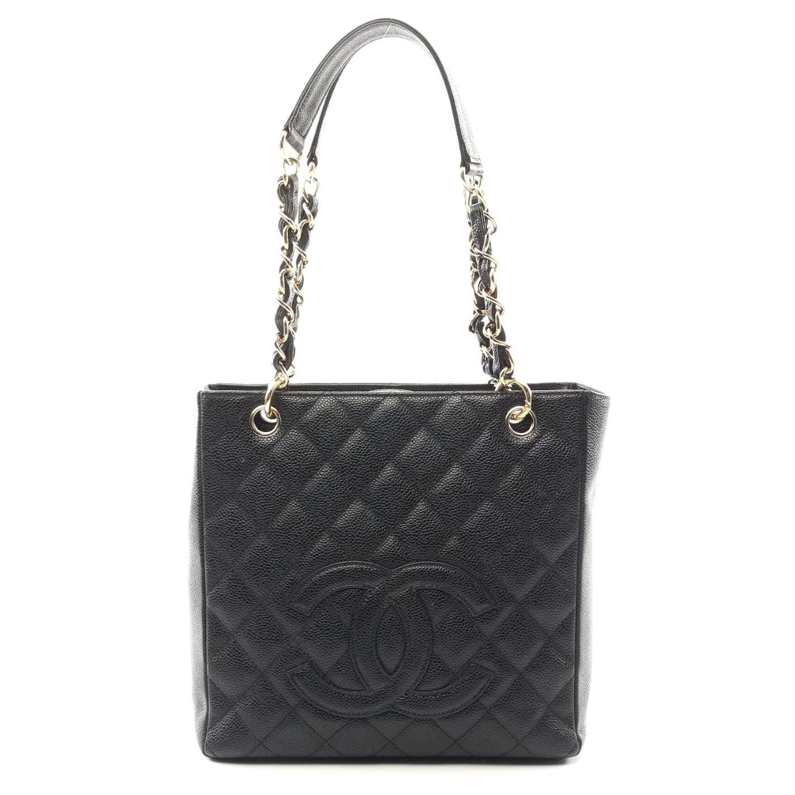 Chanel Matelasse PST Tote Bag Black Leather Pony-style calfskin  ref.2326744