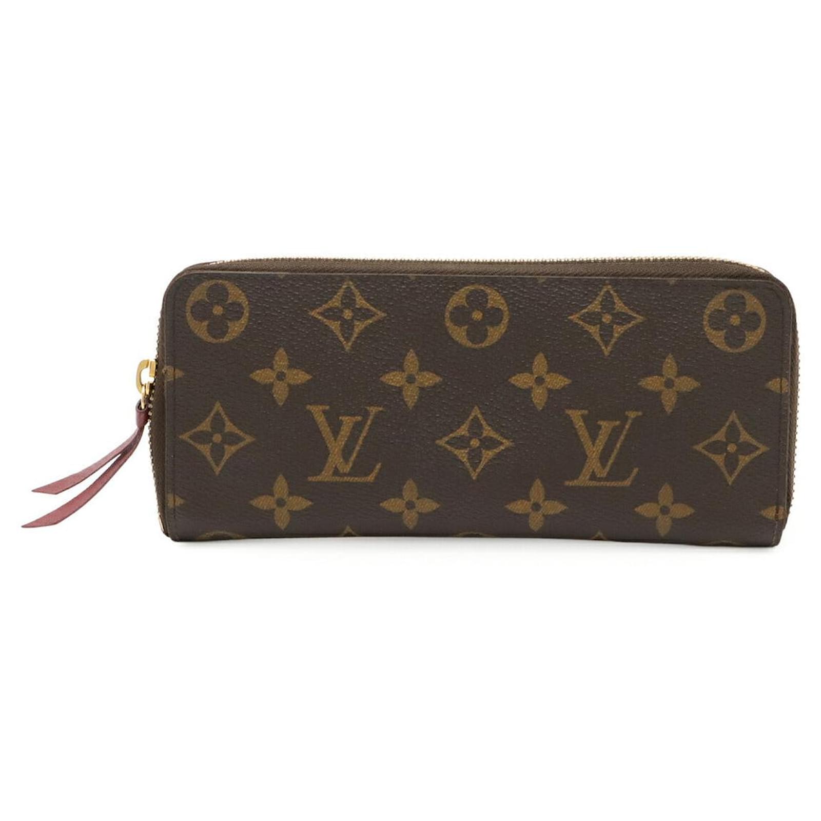 Louis Vuitton Portefeuille Clemence Monogram Long Wallet Pink Cloth  ref.2326697