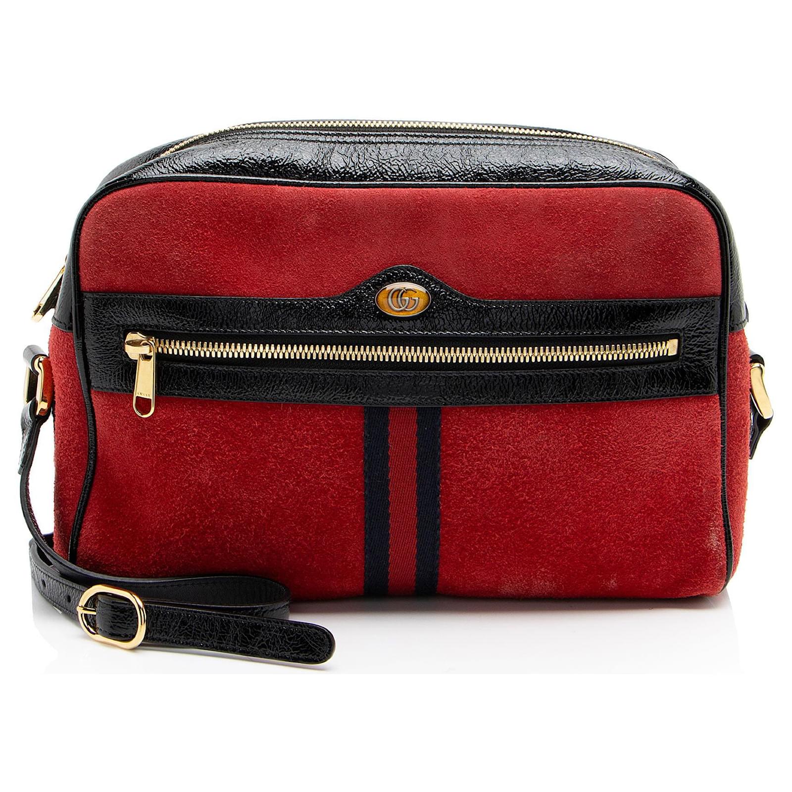 Gucci Suede Ophidia Camera Bag Black Leather  ref.2326658