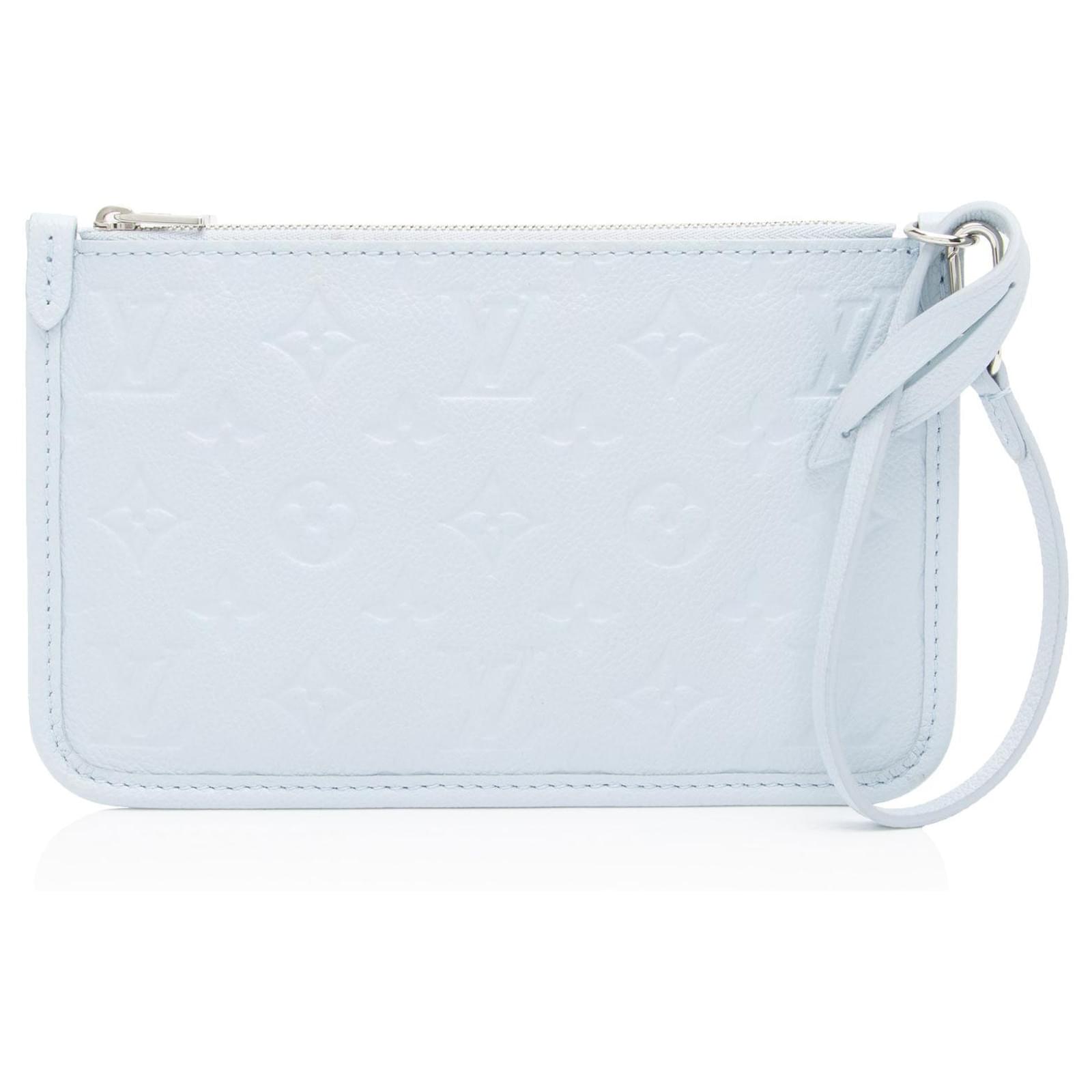 Louis Vuitton Monogram Empreinte Leather CarryAll PM Pochette Blue  ref.2326622