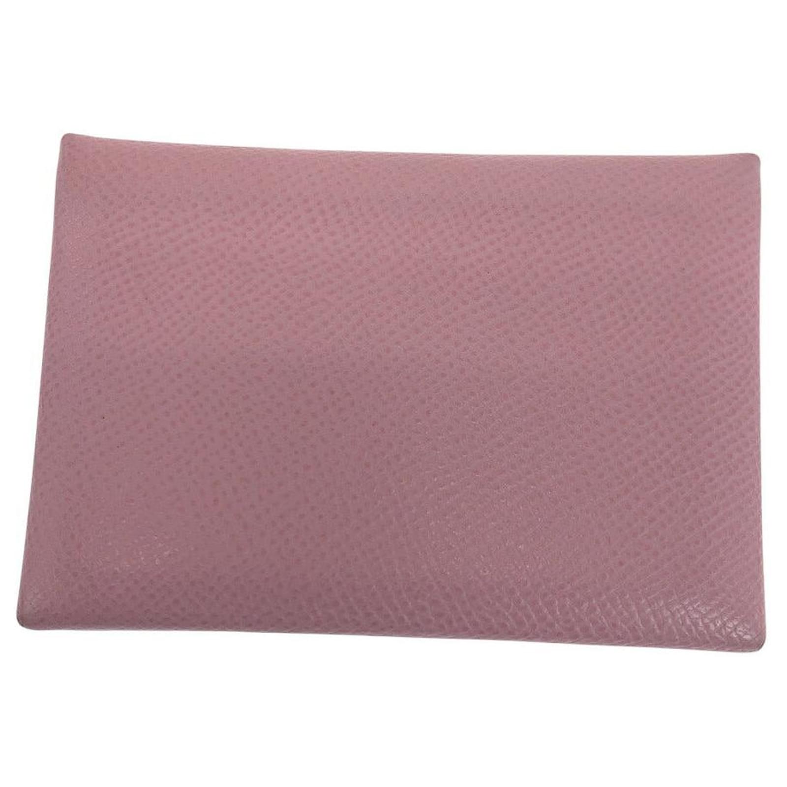 Hermès Hermes Calvi Duo Epsom Compact Wallet Pink Leather  ref.2326587