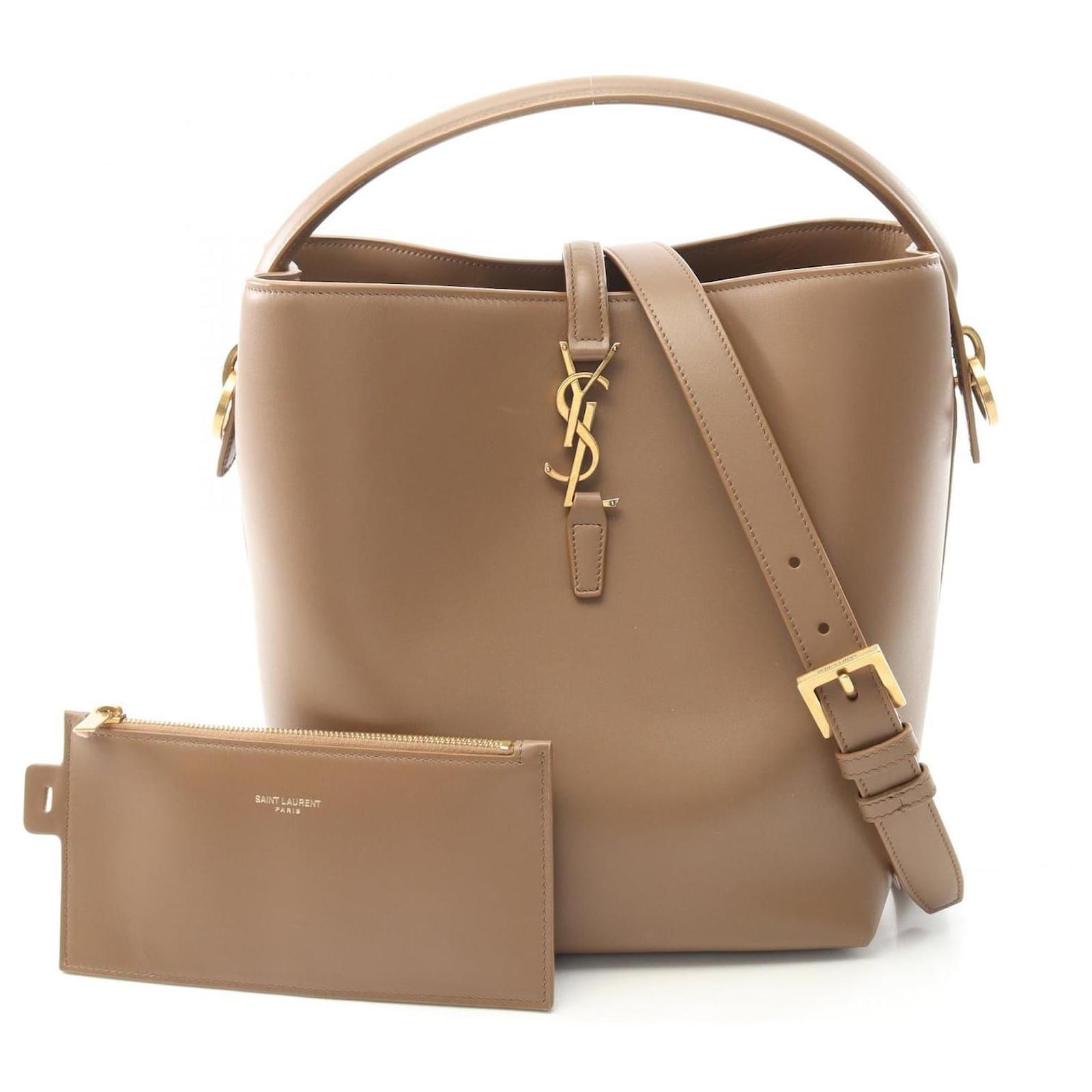 Yves Saint Laurent Saint Laurent Le 37 Leather Handbag Brown  ref.2326507