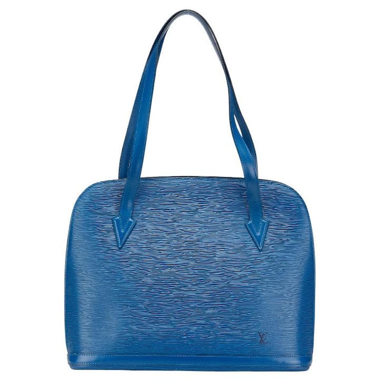 Louis Vuitton Epi Lussac Shoulder Bag M52285 Blue Leather  ref.2326503
