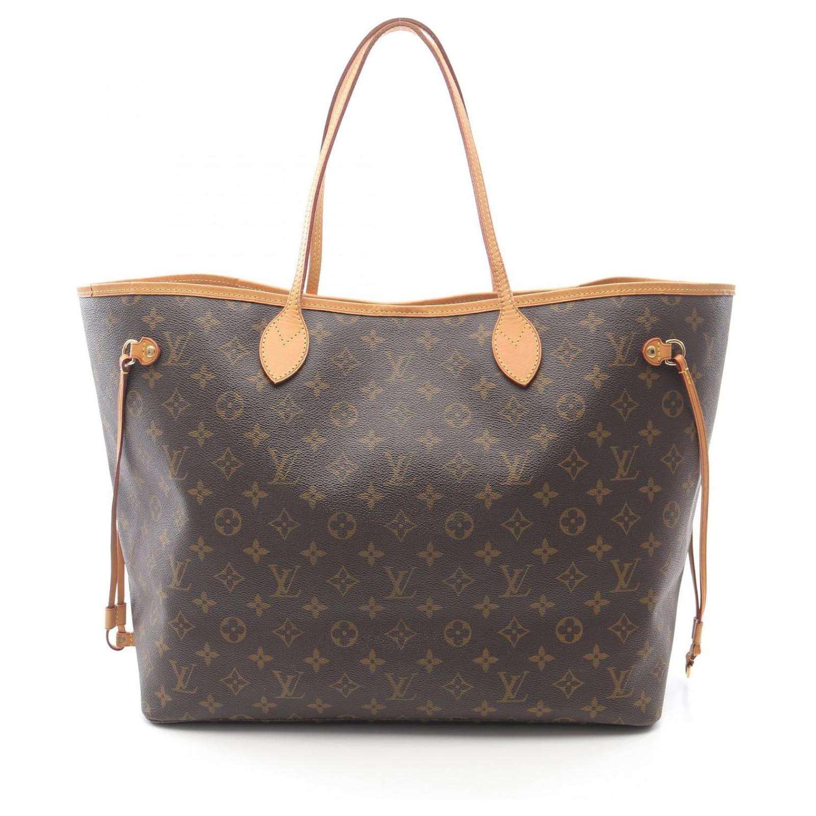 Louis Vuitton Neverfull GM Monogram Coated Canvas Tote Bag Brown Cloth  ref.2326487