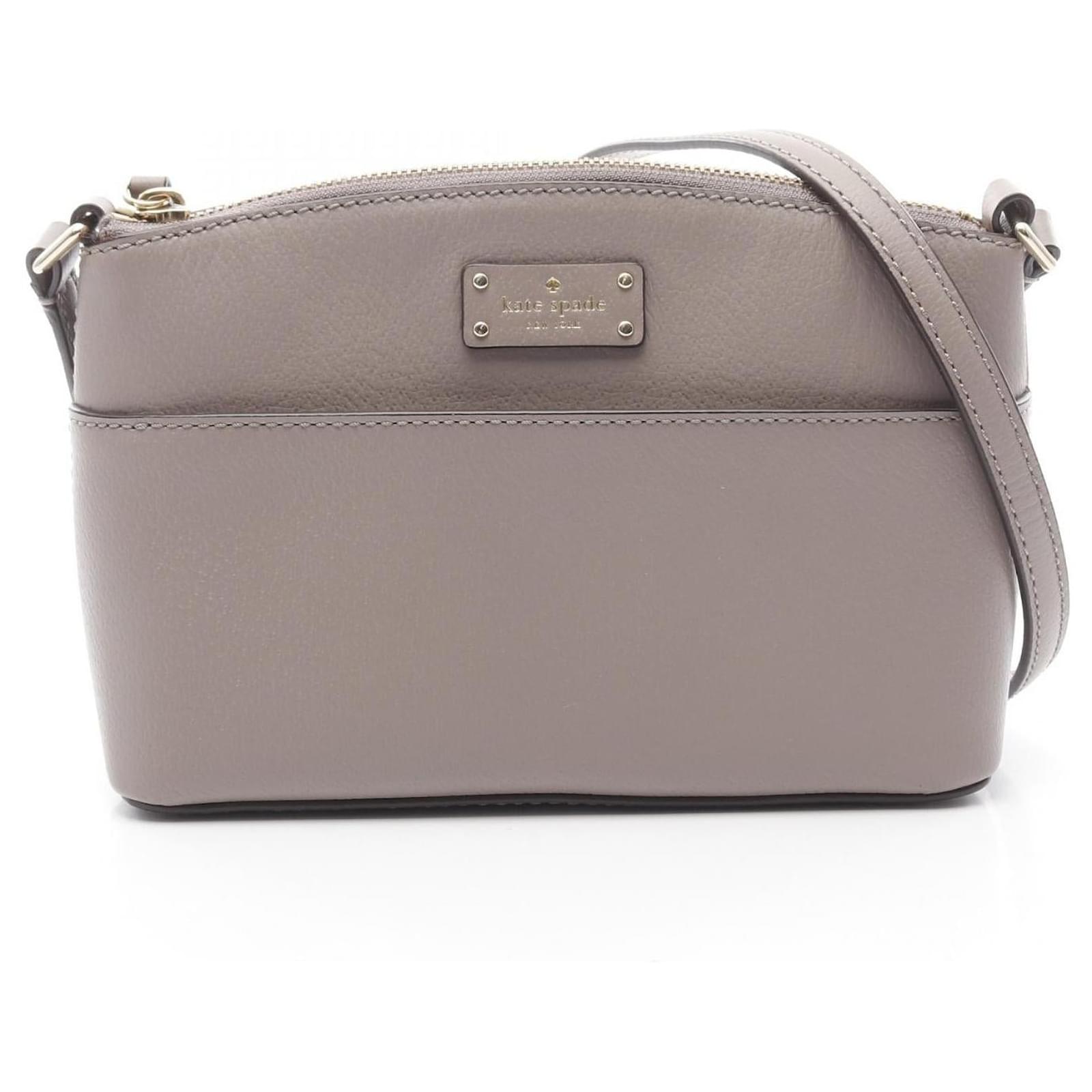 Kate Spade Grove Street Milly Leather Shoulder Bag Brown Beige  ref.2326461