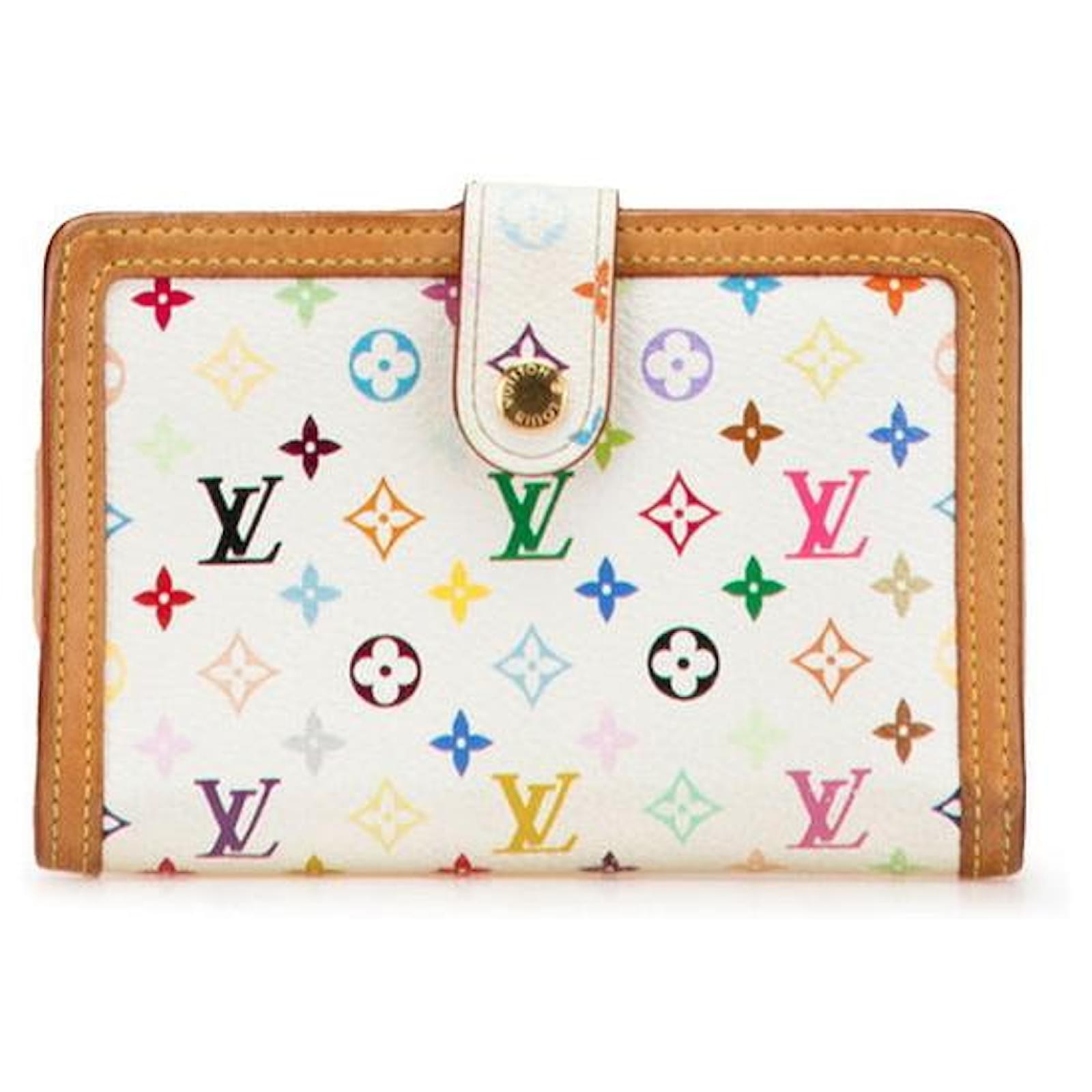 Louis Vuitton Portefeuille Viennois Monogram Multicolore Wallet White Cloth  ref.2326420