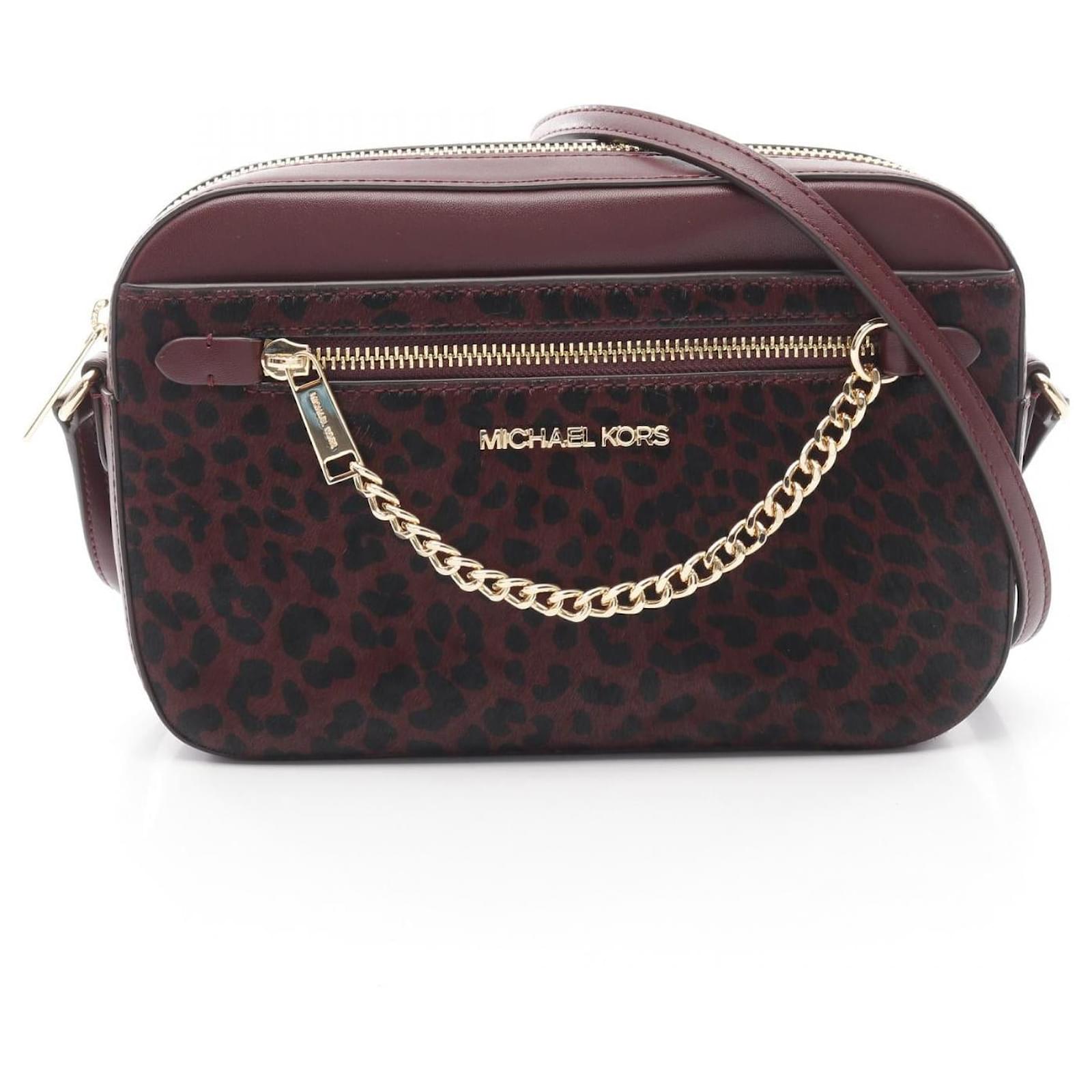 Michael Kors Jet Set Large Crossbody Bag Leather Shoulder Bag Brown  ref.2326241