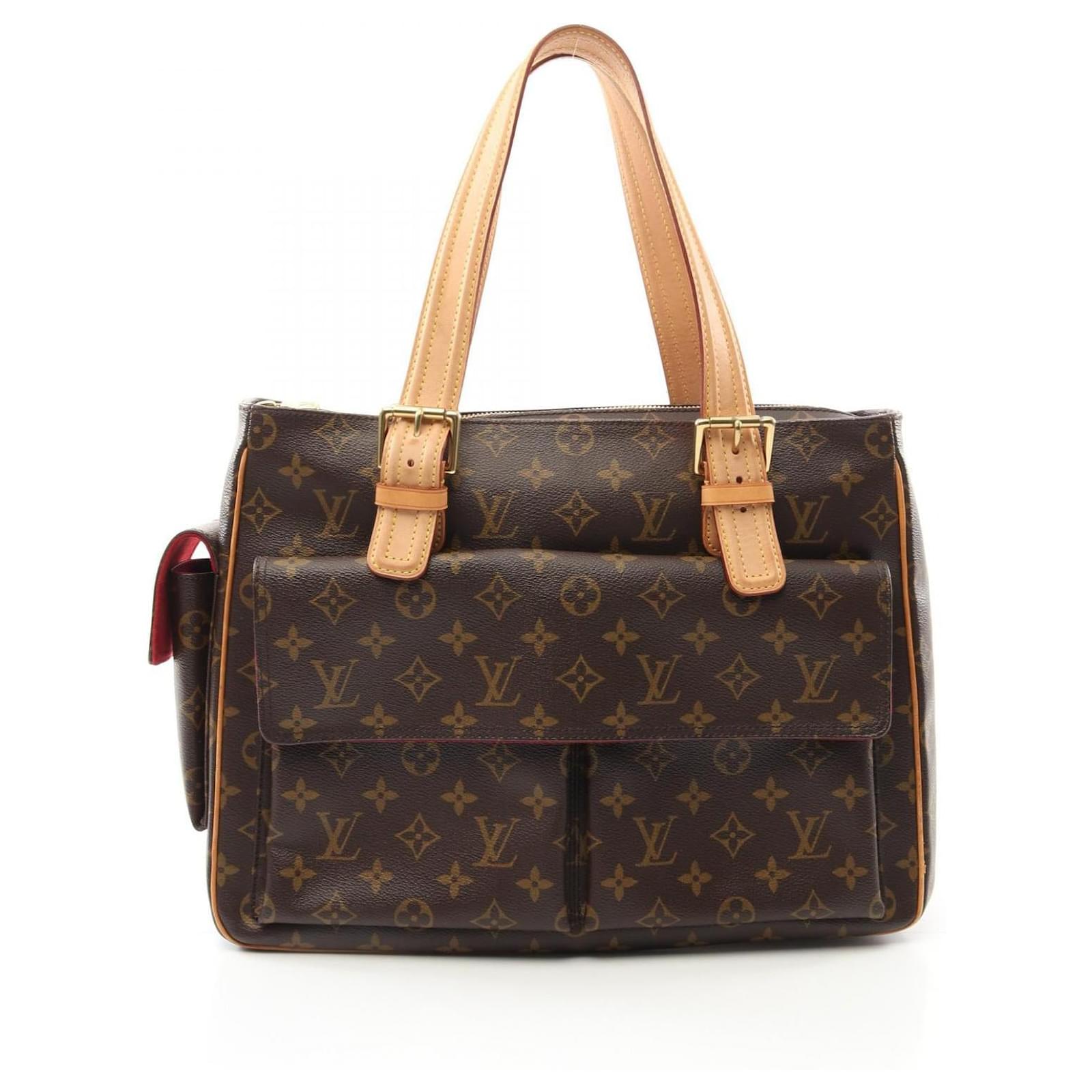 Louis Vuitton Multiplicite Monogram Handbag Brown Cloth  ref.2326238