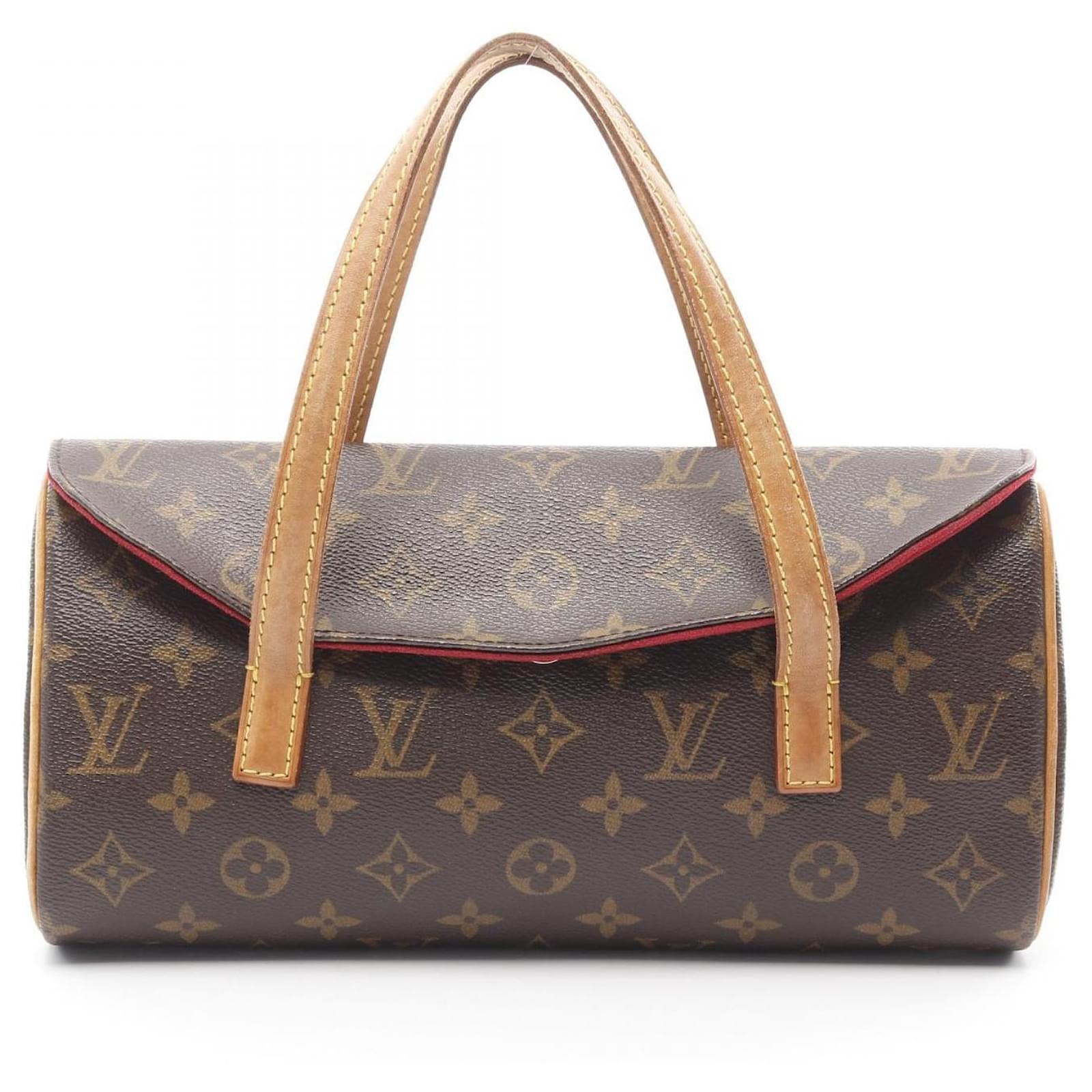 Louis Vuitton Sonatine Monogram Handbag Brown Cloth  ref.2326219