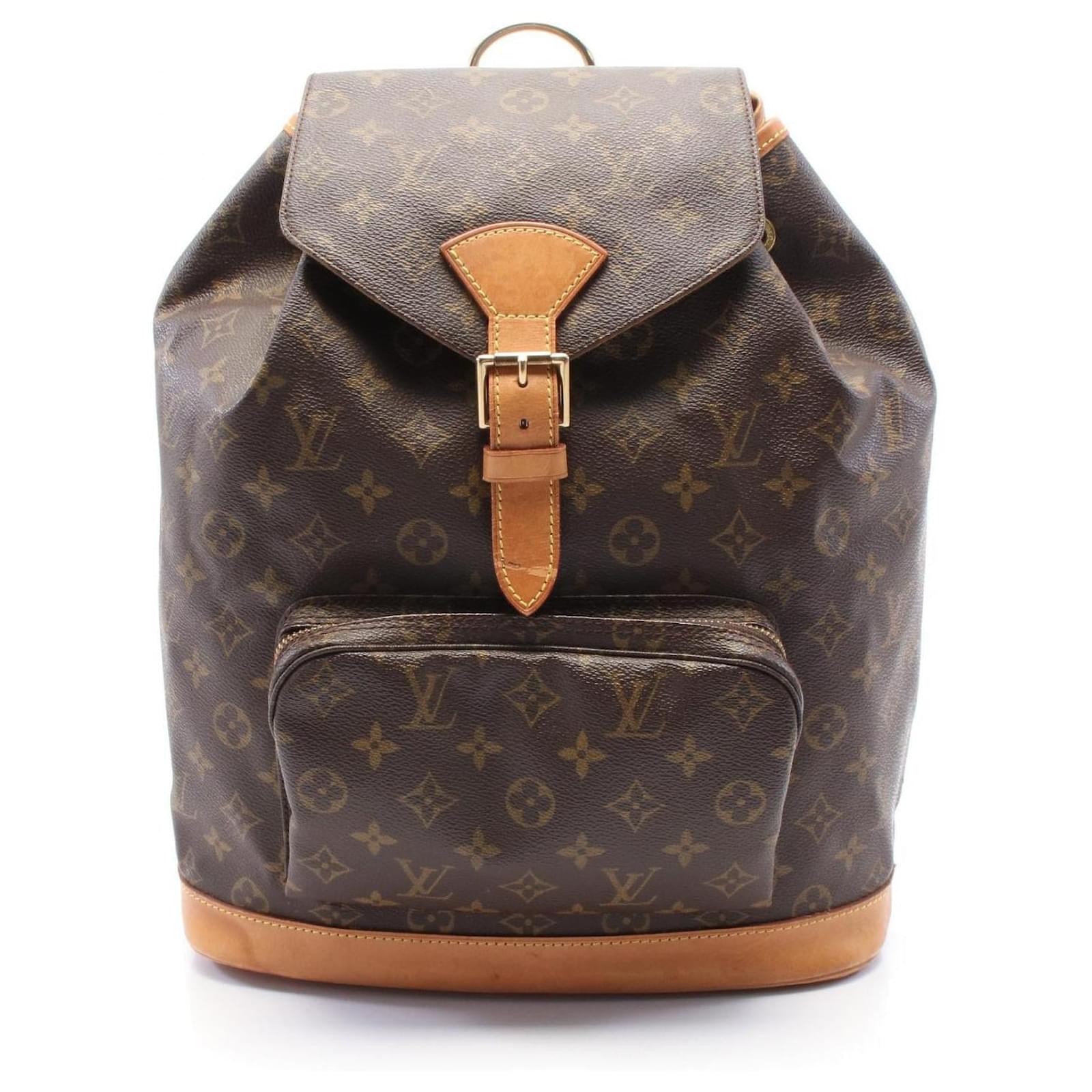 Louis Vuitton Monogram Coated Canvas Backpack Brown Cloth  ref.2326183