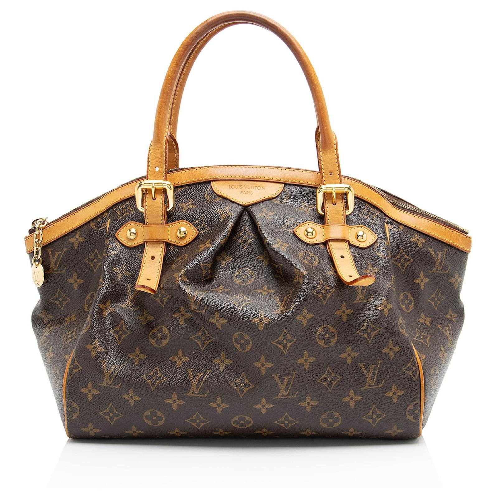Louis Vuitton Monogram Canvas Tivoli GM Satchel Brown Leather  ref.2326156