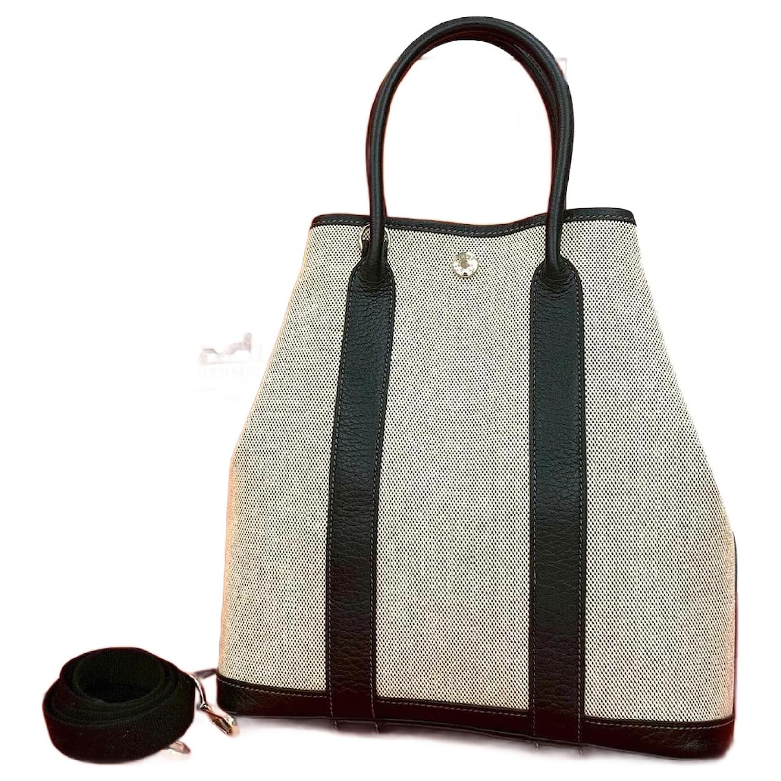 Hermès Hermes Garden File Toilache Negonda 2way bag Black Leather  ref.2326108