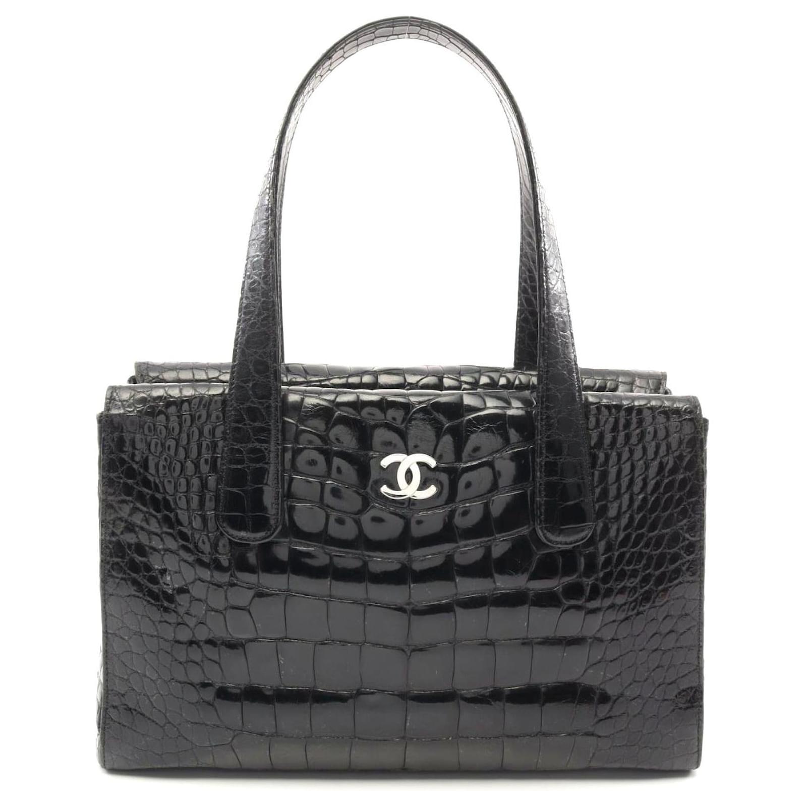 Chanel Exotic Leather Coco Mark Tote Bag Black  ref.2326035