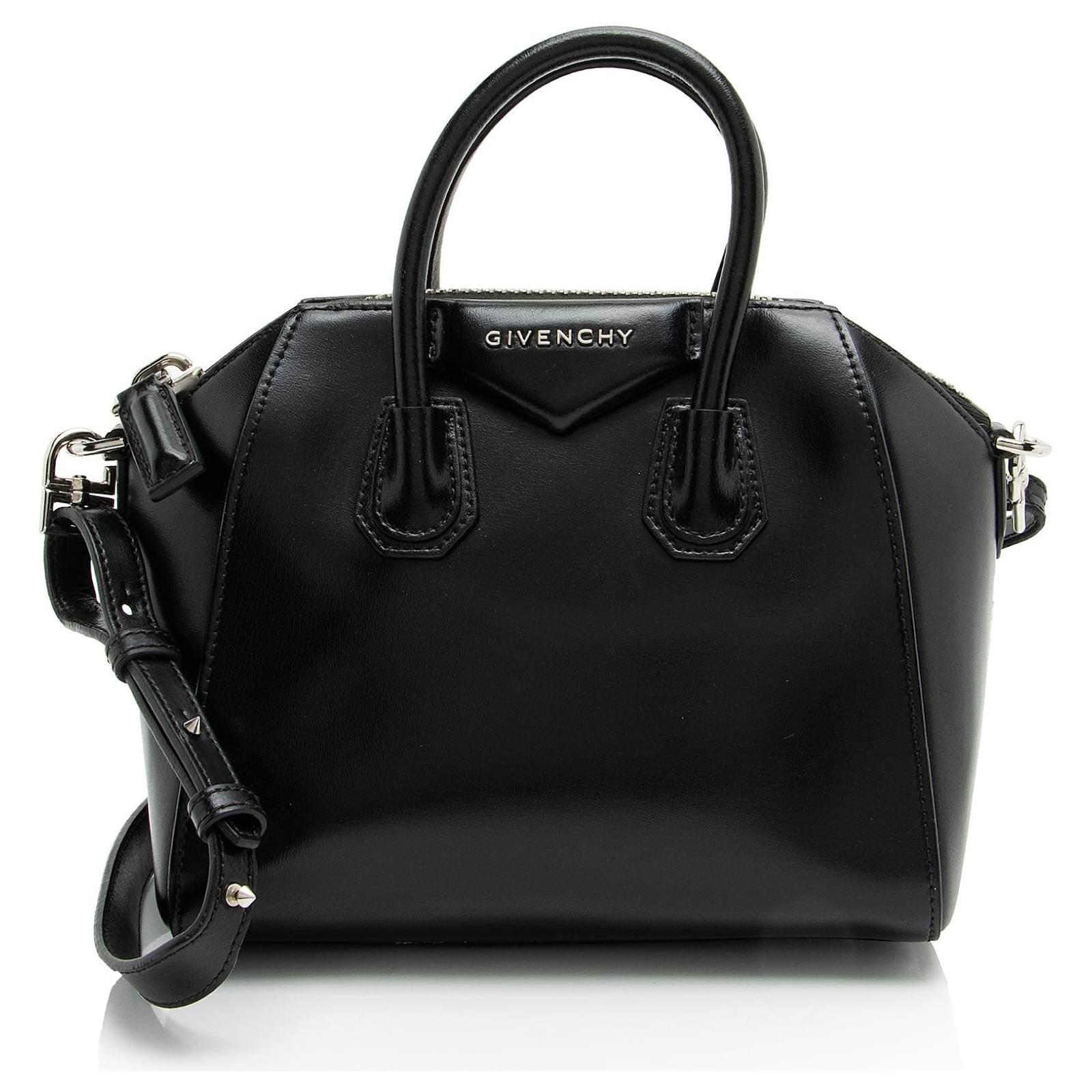 Givenchy Calfskin Antigona Mini Satchel Black Leather Pony-style calfskin  ref.2326008