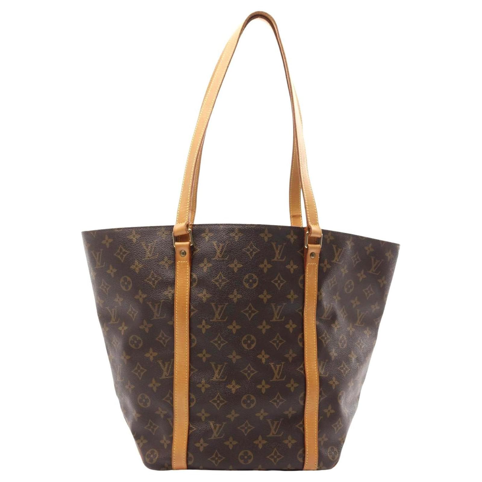 Louis Vuitton Monogram Tote Bag Brown Cloth  ref.2325979
