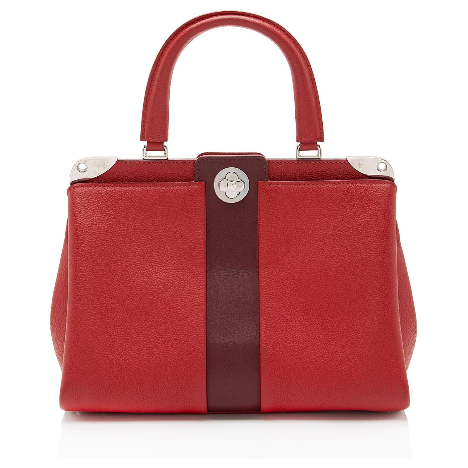 Louis Vuitton Calfskin Astrid Top Handle Red Leather Pony-style calfskin  ref.2325954
