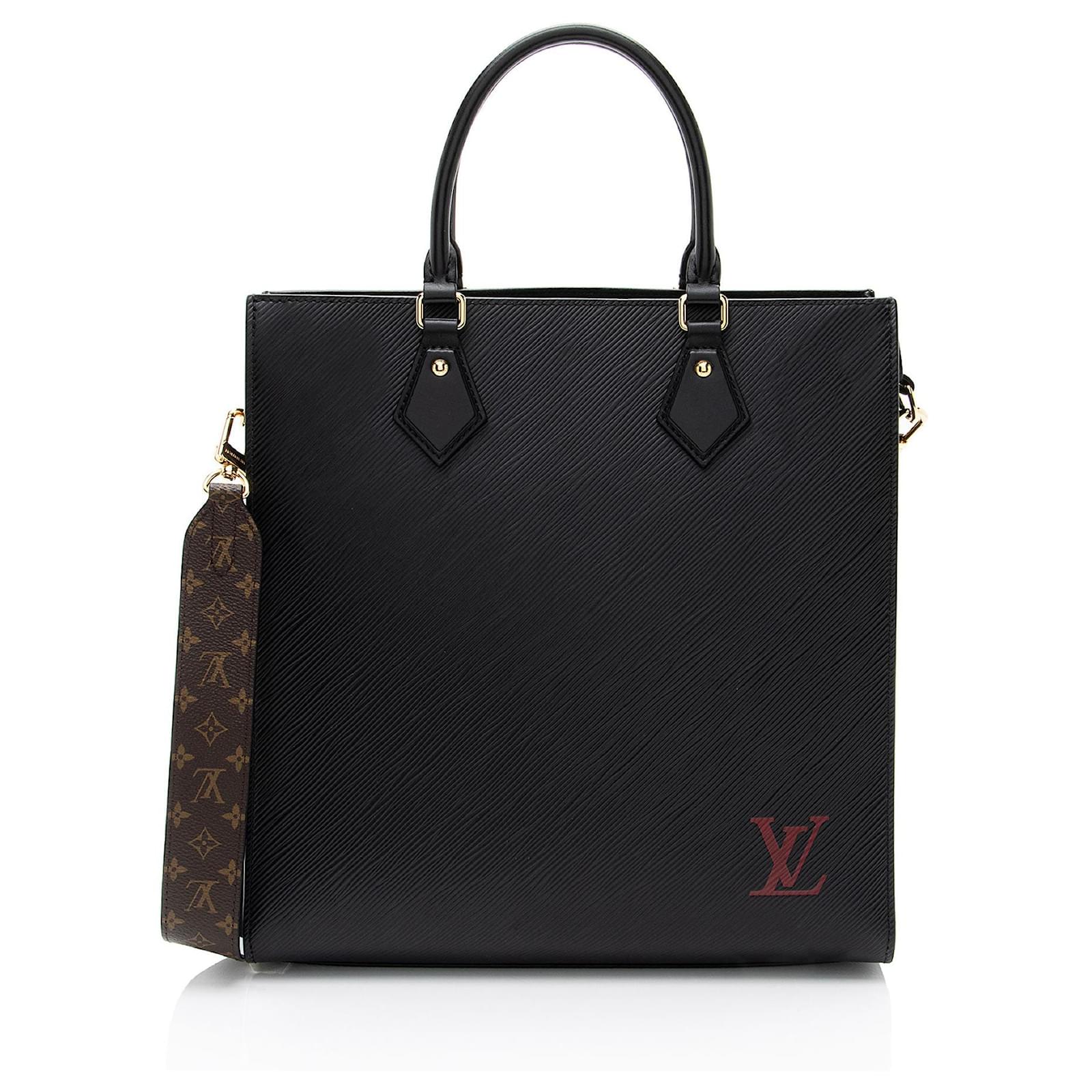 Louis Vuitton Epi Leather Sac Plat PM Tote Black  ref.2325882