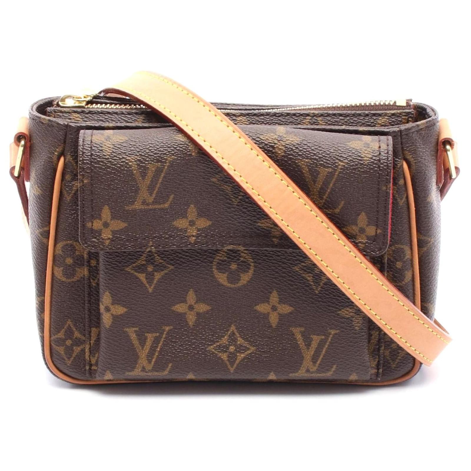 Louis Vuitton Monogram Vivacite PM Shoulder Bag Brown Cloth  ref.2325849