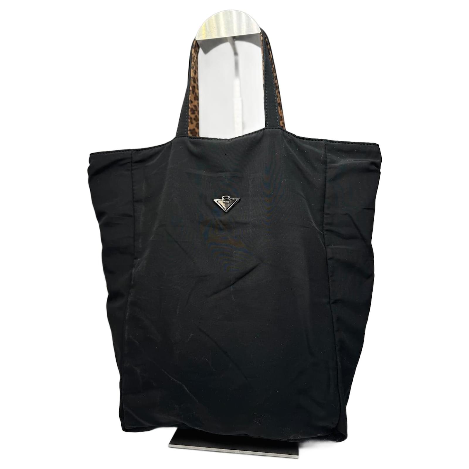 Vintage bottega Veneta Reversible shopper black brown Leo  ref.2325548