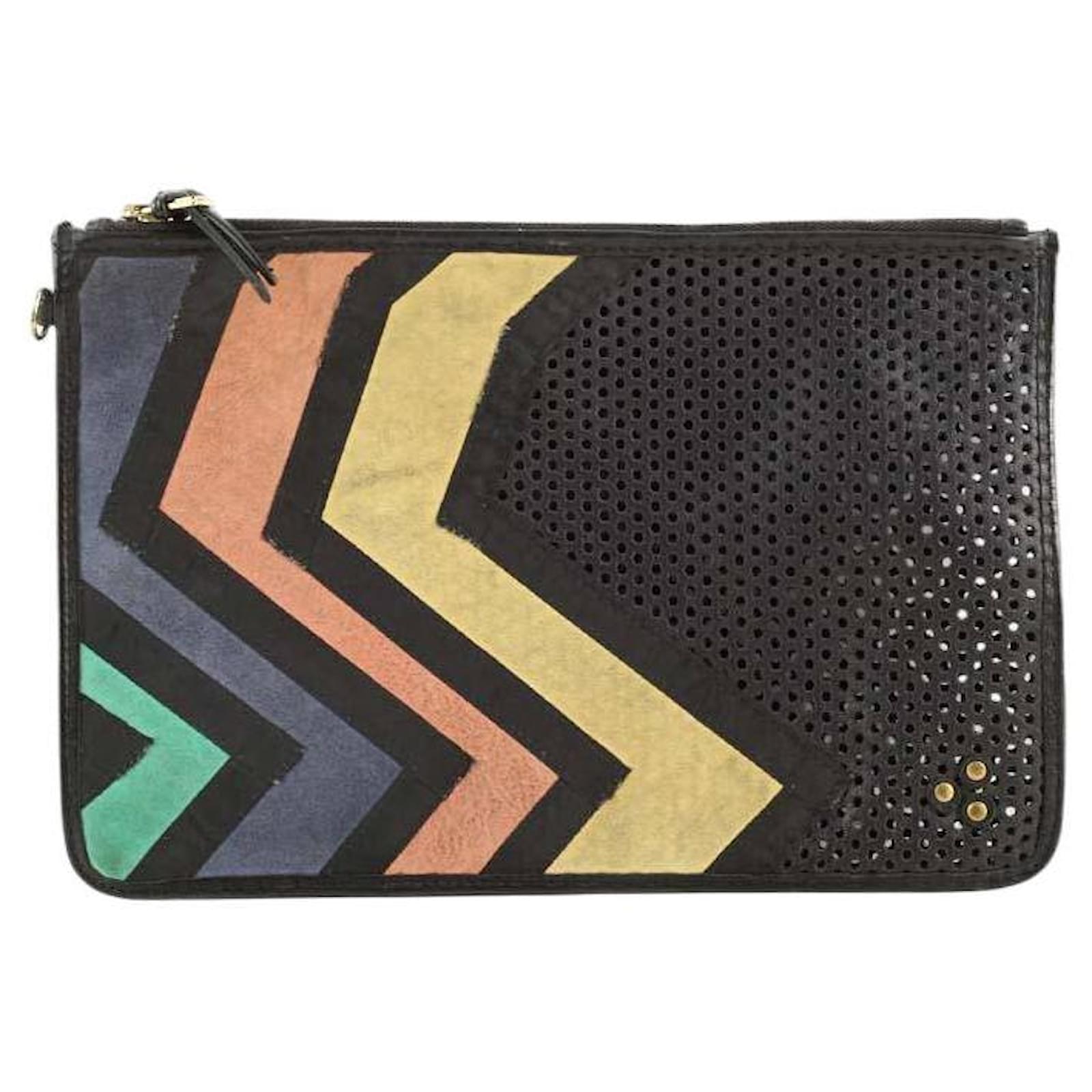 Jerome Dreyfuss Leather pouch Black  ref.2325540